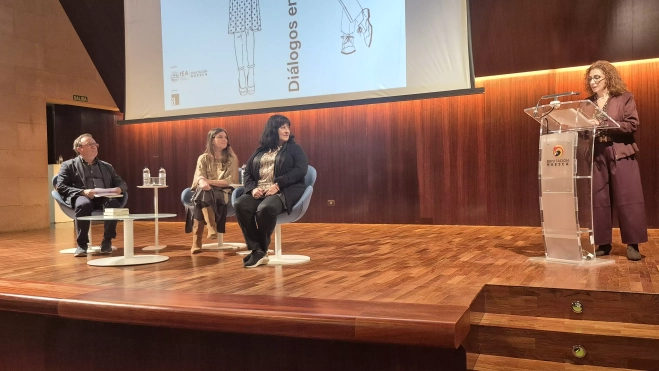 José Domingo Dueñas, Marta Borraz, Eva Cosculluela y Susana Villacampa. Foto Myriam Martínez José Domingo Dueñas, Marta Borraz, Eva Cosculluela y Susana Villacampa. Foto Myriam Martínez