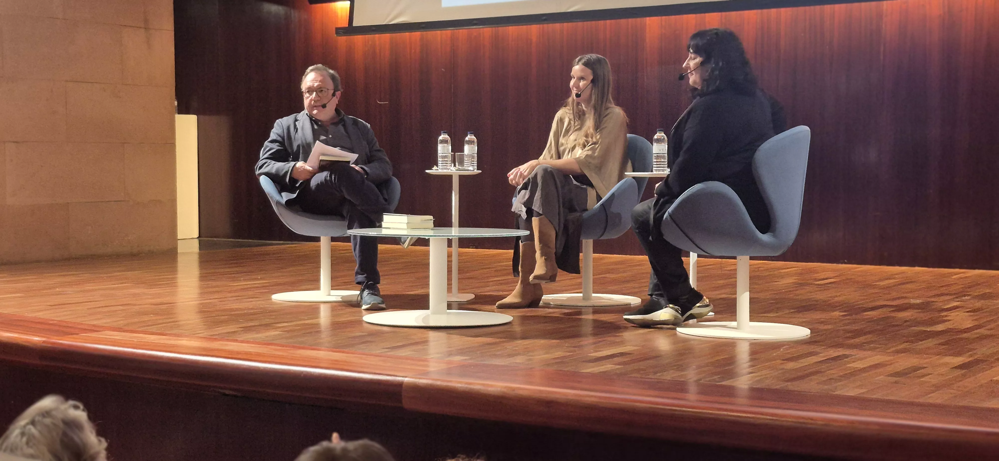 José Domingo Dueñas, Marta Borraz y  Eva Cosculluela. Foto Myriam Martínez