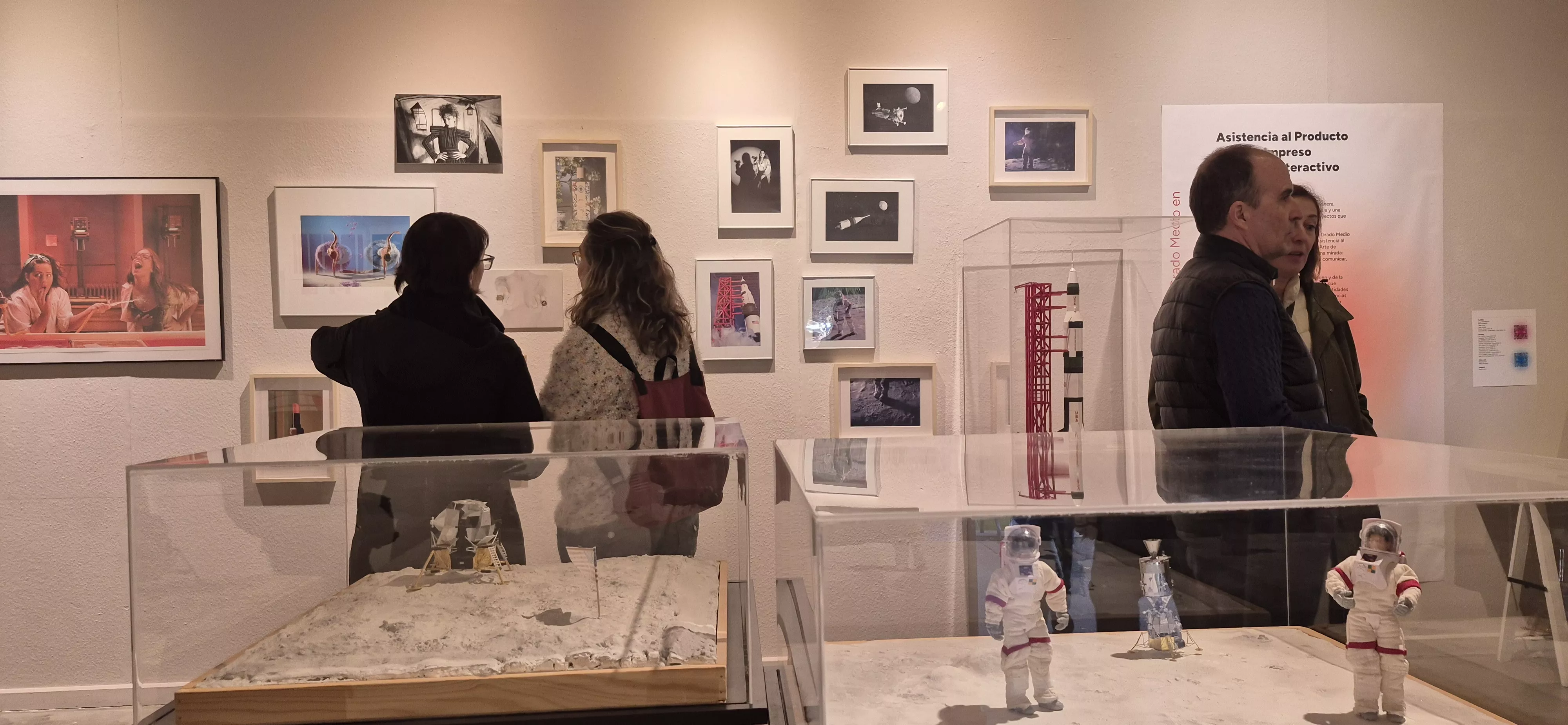 Exposición de los 40 años de la Escuela de Arte de Huesca. Foto Myriam Martínez
