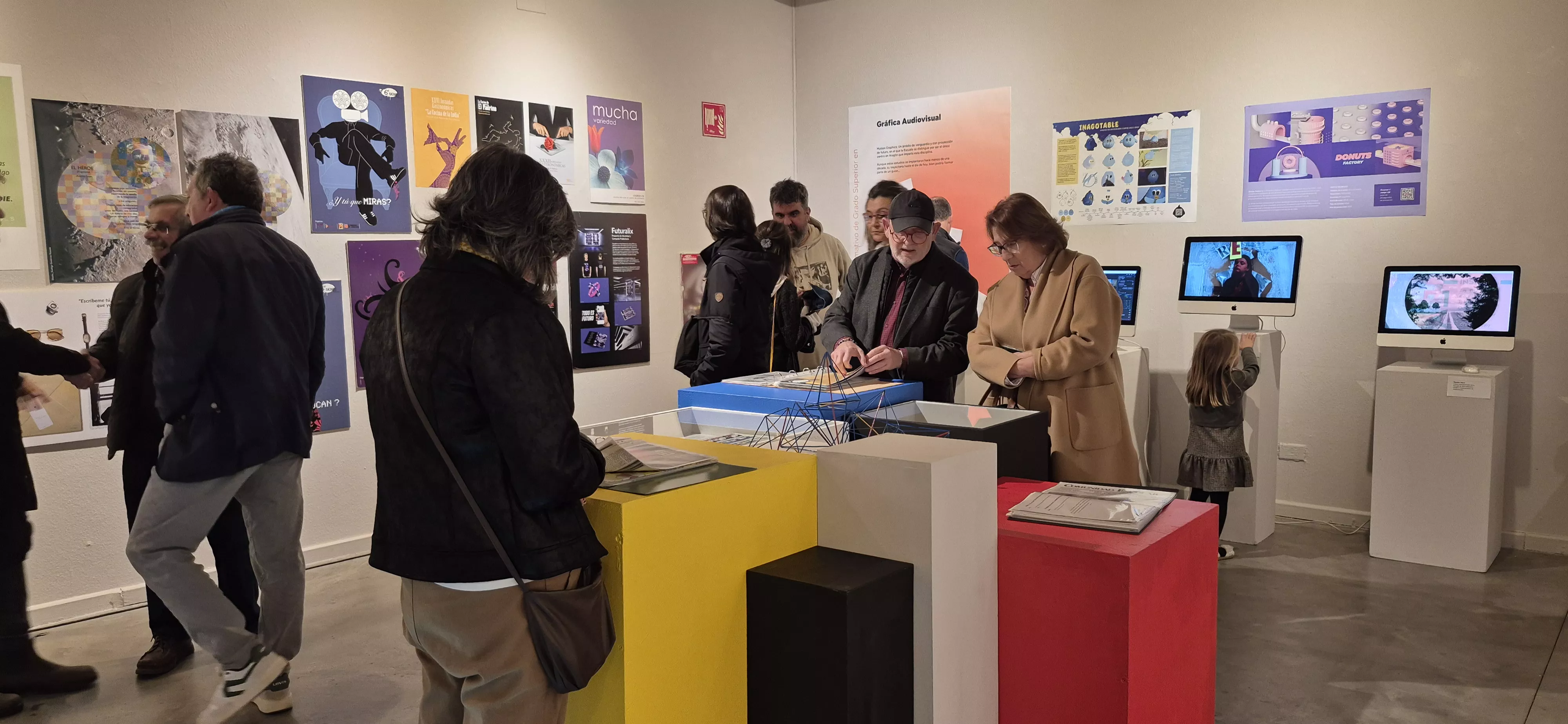 Exposición de los 40 años de la Escuela de Arte de Huesca. Foto Myriam Martínez