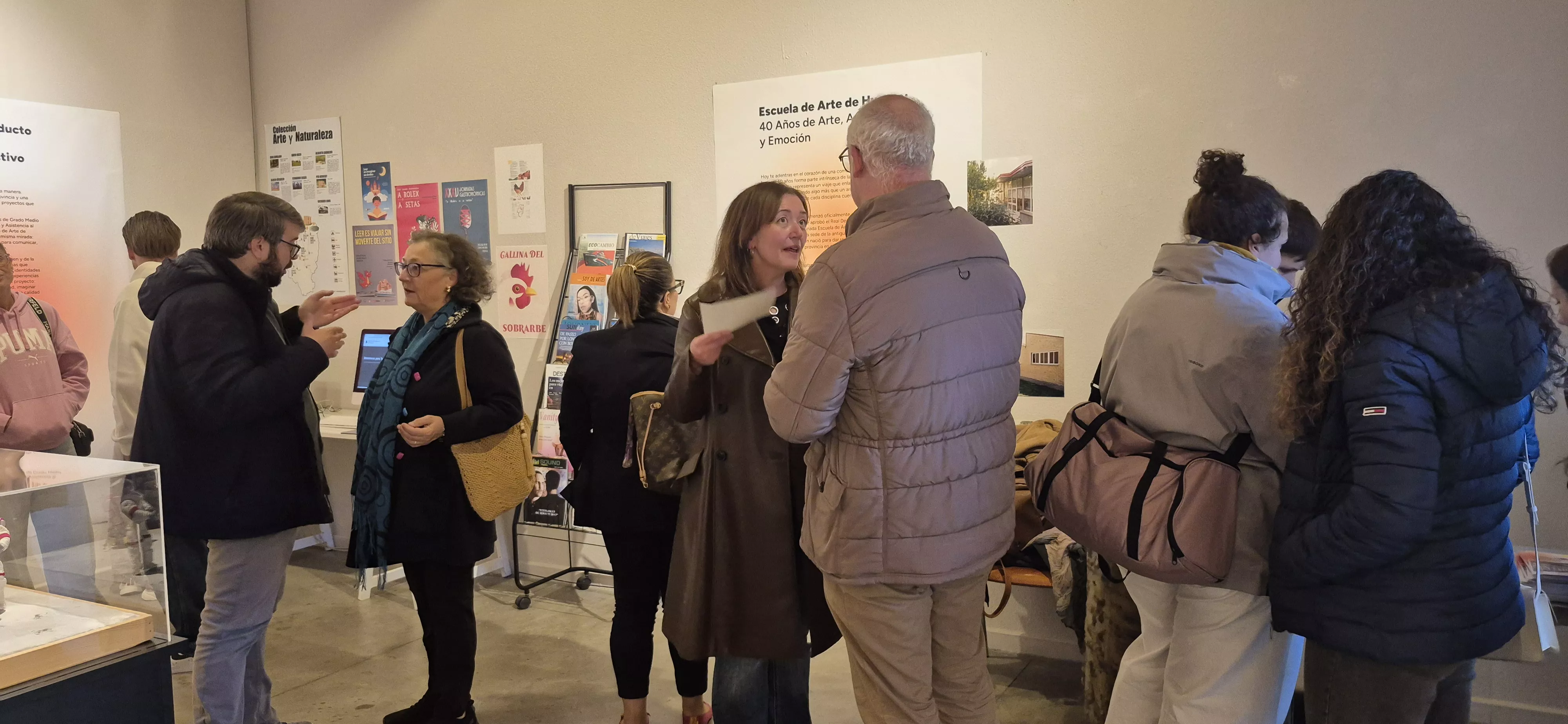 Exposición de los 40 años de la Escuela de Arte de Huesca. Foto Myriam Martínez