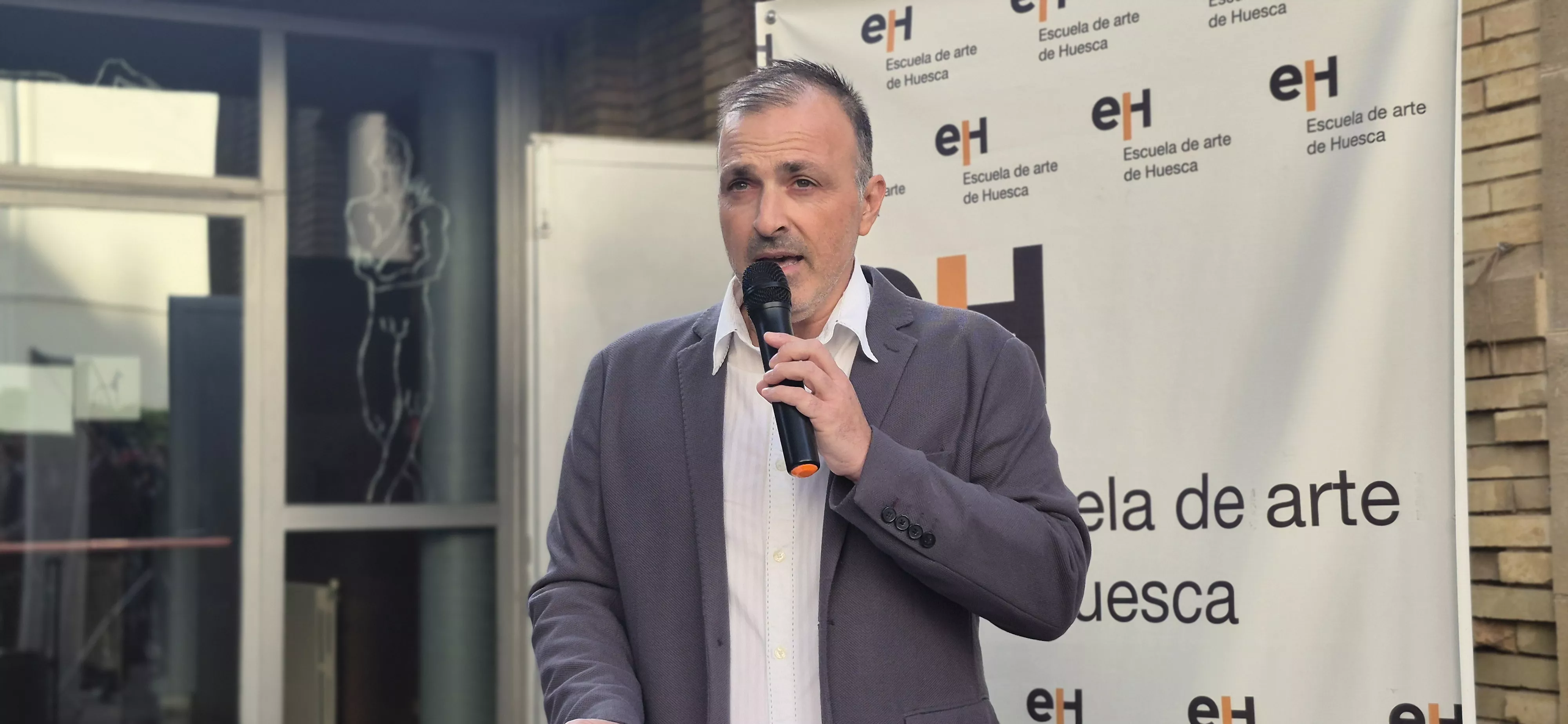Exposición de los 40 años de la Escuela de Arte de Huesca. Foto Myriam Martínez