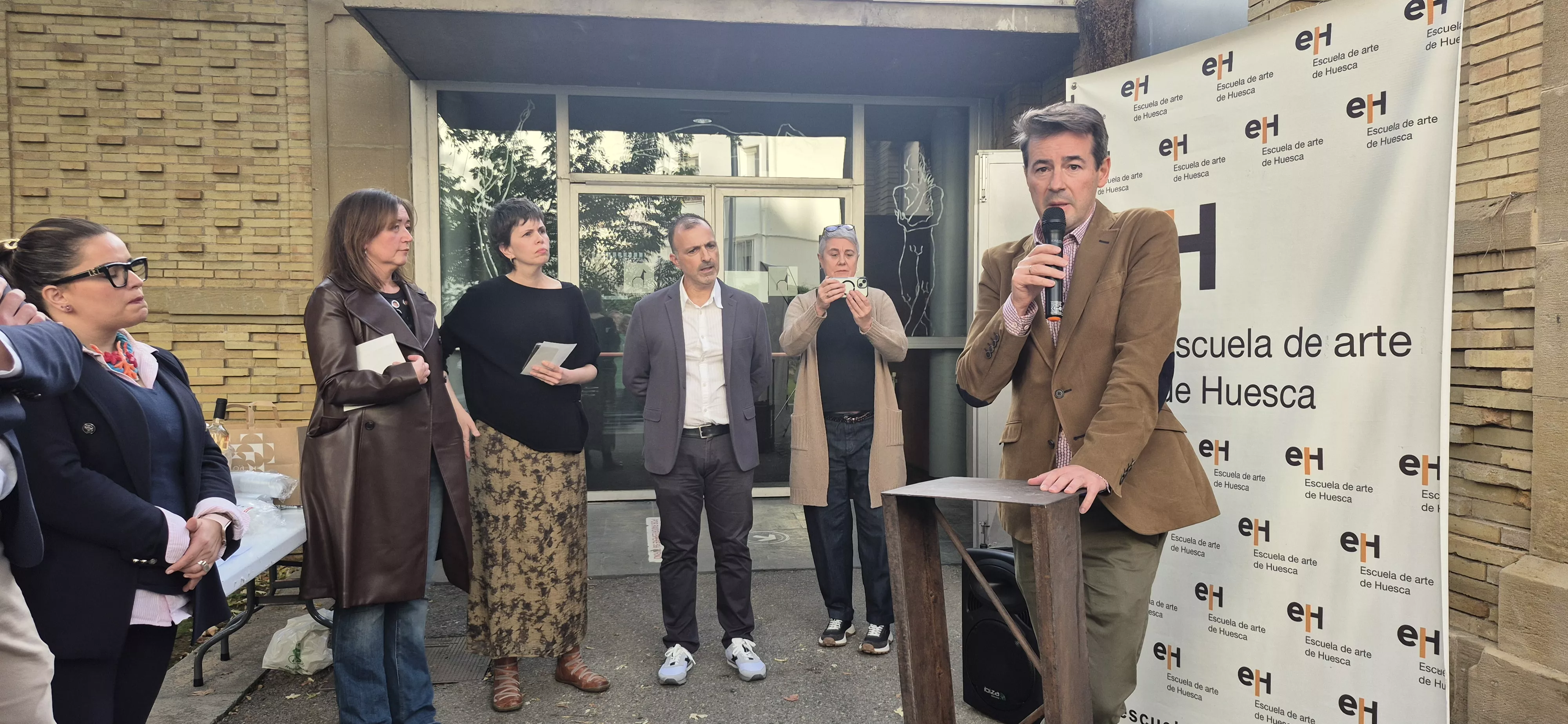 Exposición de los 40 años de la Escuela de Arte de Huesca. Foto Myriam Martínez