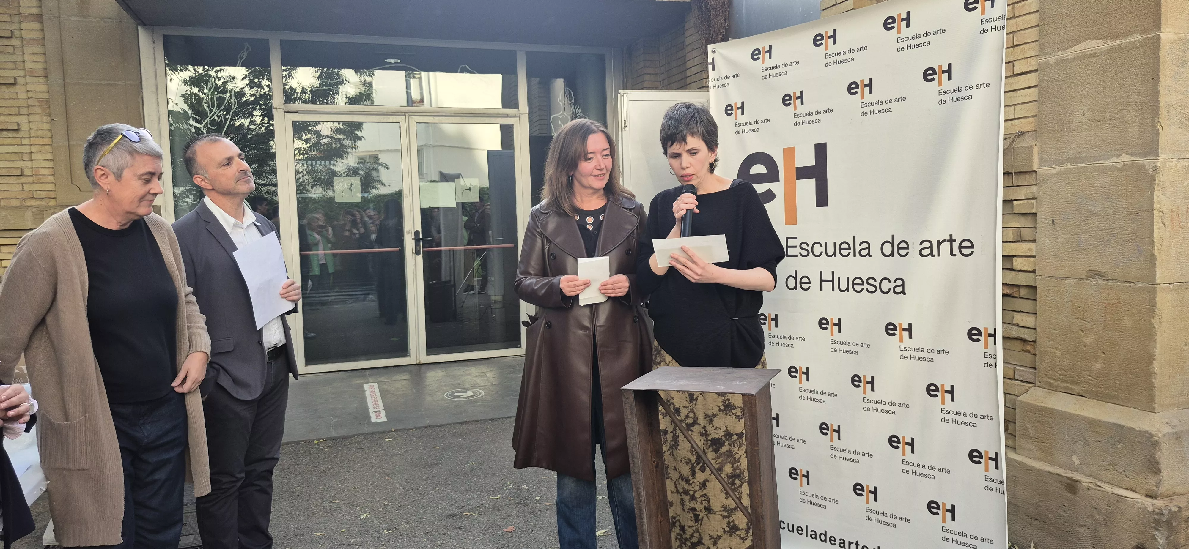 Exposición de los 40 años de la Escuela de Arte de Huesca. Foto Myriam Martínez