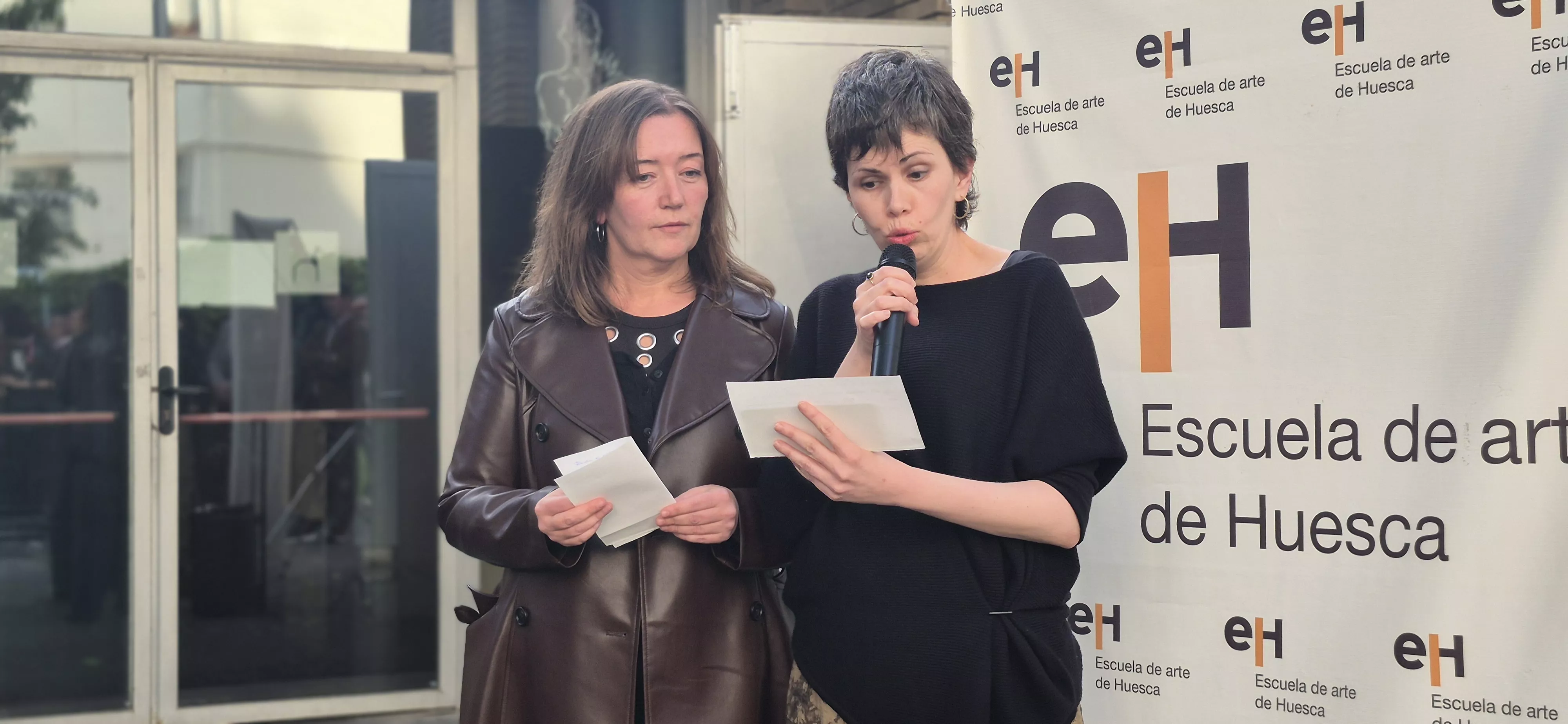 Exposición de los 40 años de la Escuela de Arte de Huesca. Foto Myriam Martínez