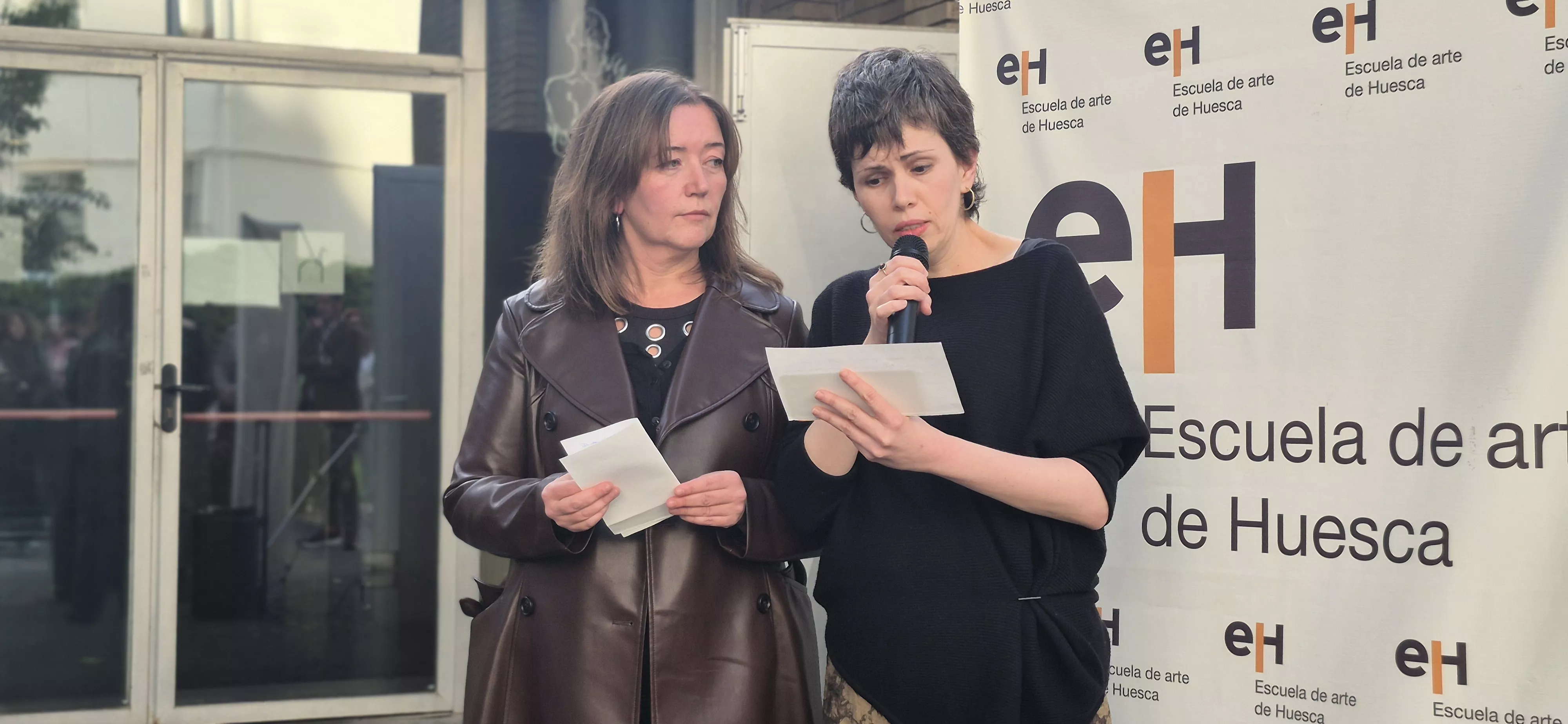 Exposición de los 40 años de la Escuela de Arte de Huesca. Foto Myriam Martínez