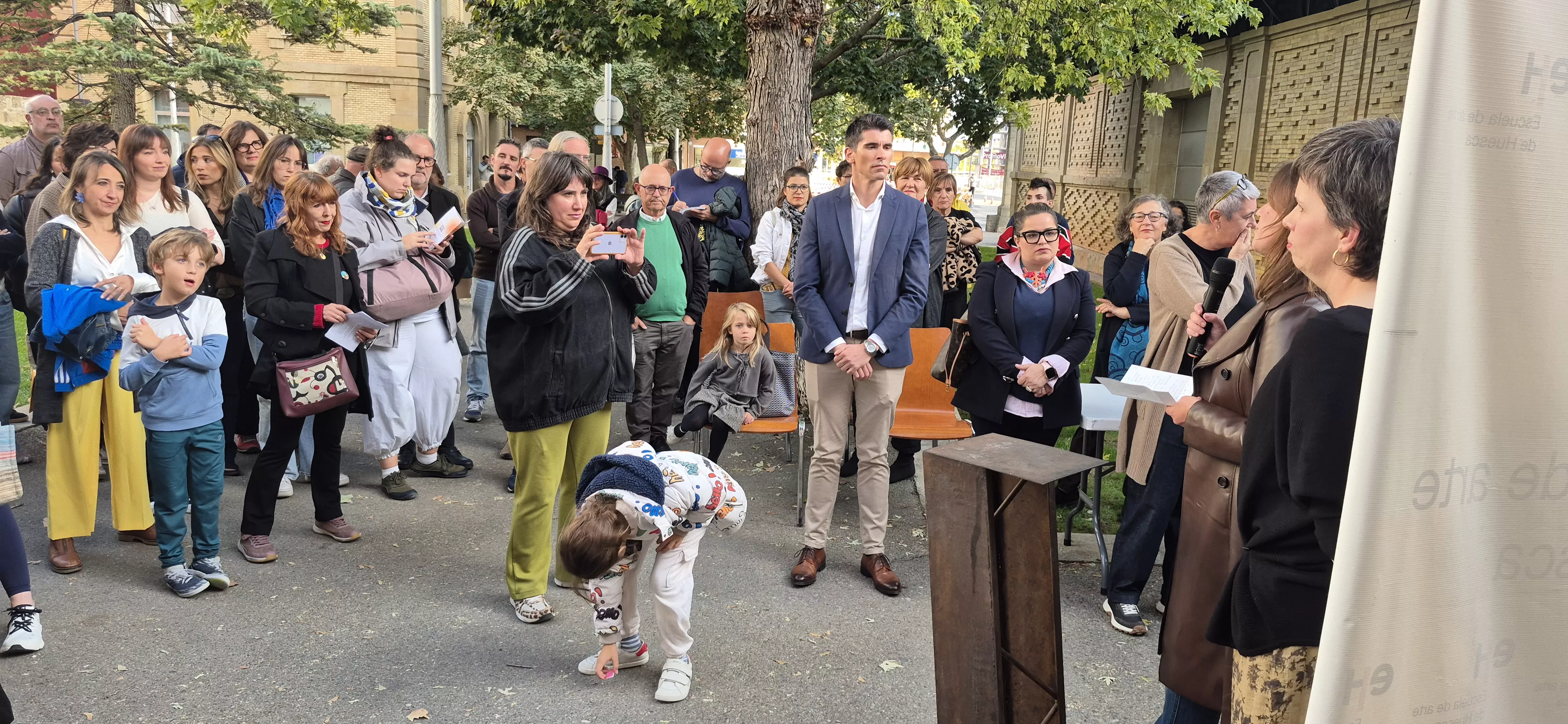 Exposición de los 40 años de la Escuela de Arte de Huesca. Foto Myriam Martínez