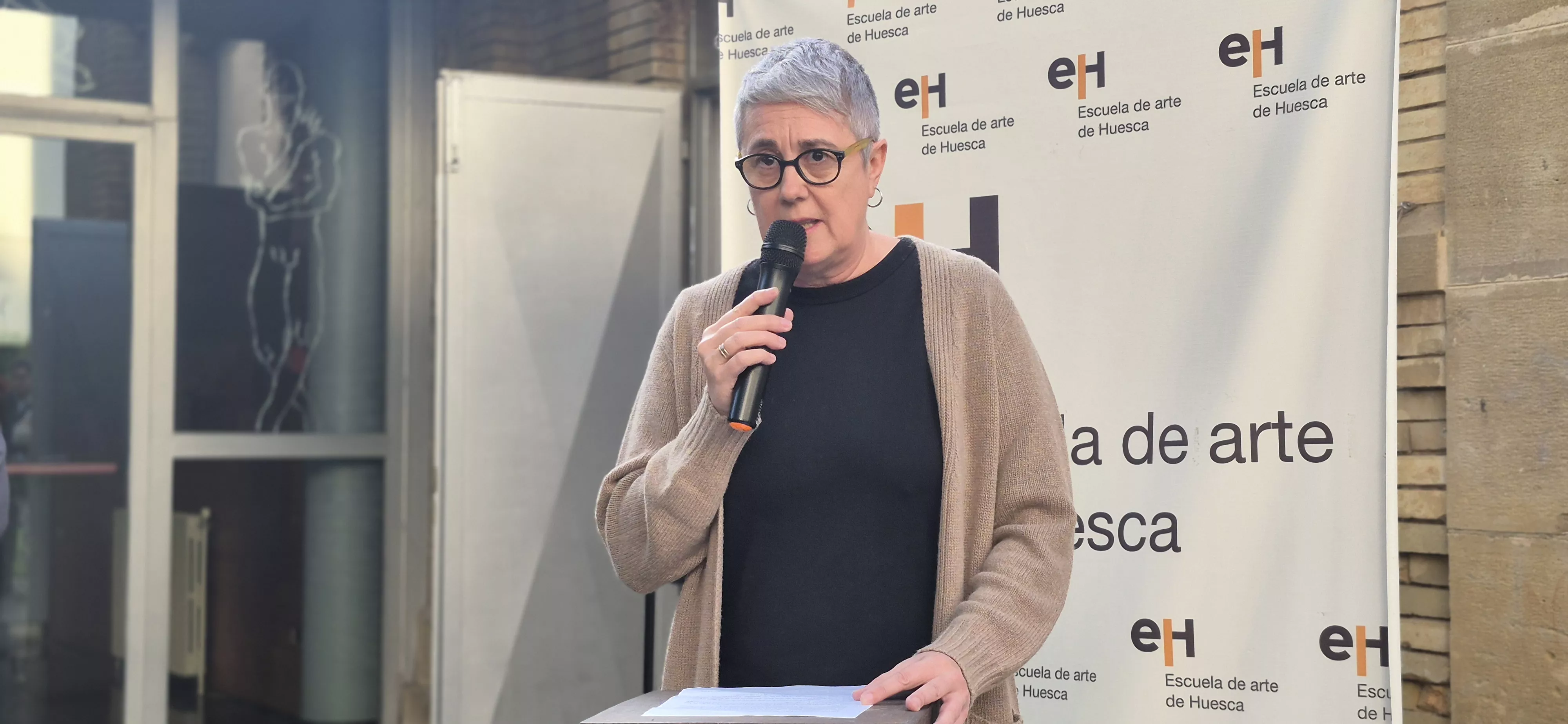 Exposición de los 40 años de la Escuela de Arte de Huesca. Foto Myriam Martínez