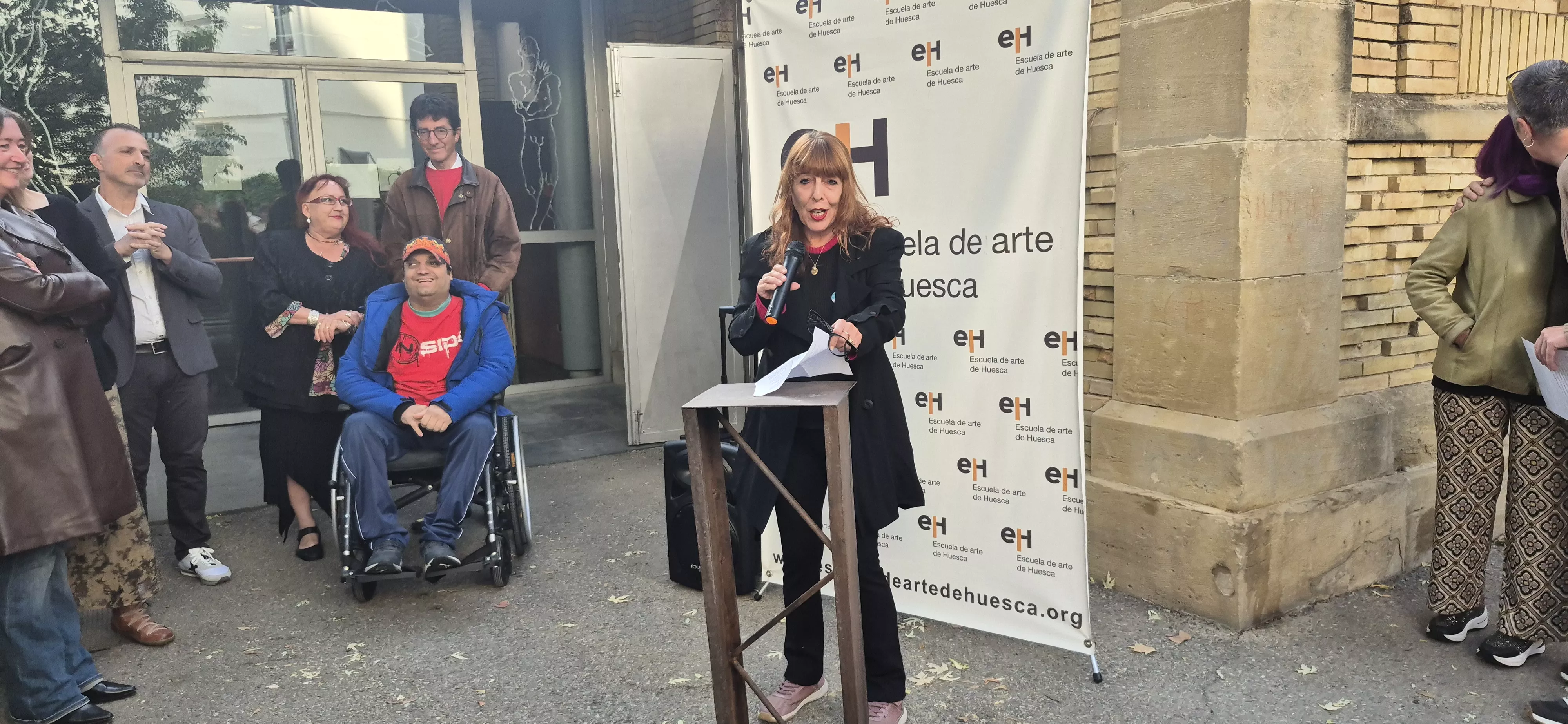 Exposición de los 40 años de la Escuela de Arte de Huesca. Foto Myriam Martínez