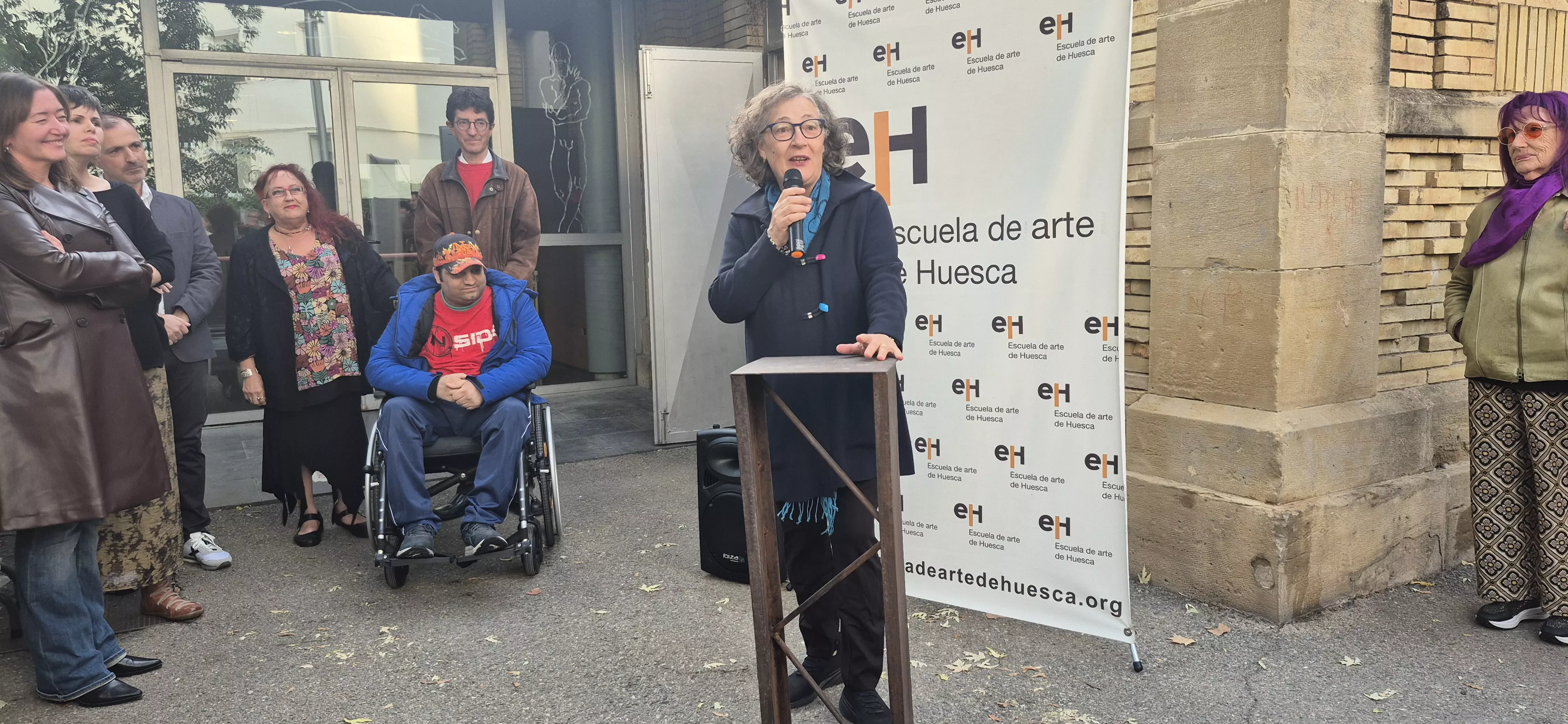 Exposición de los 40 años de la Escuela de Arte de Huesca. Foto Myriam Martínez