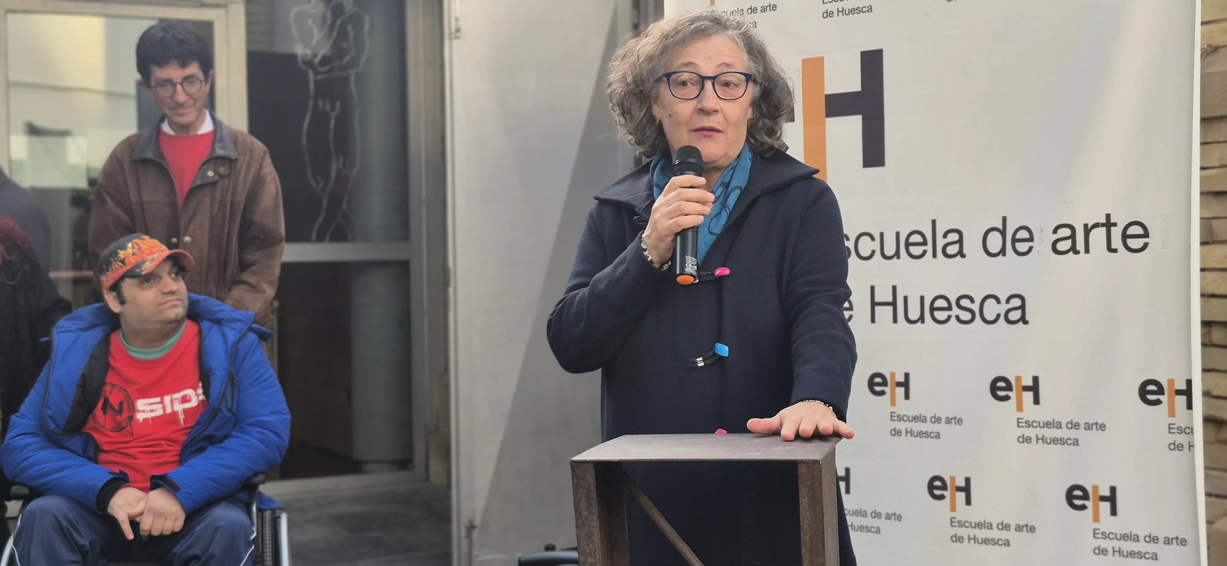 Exposición de los 40 años de la Escuela de Arte de Huesca. Foto Myriam Martínez