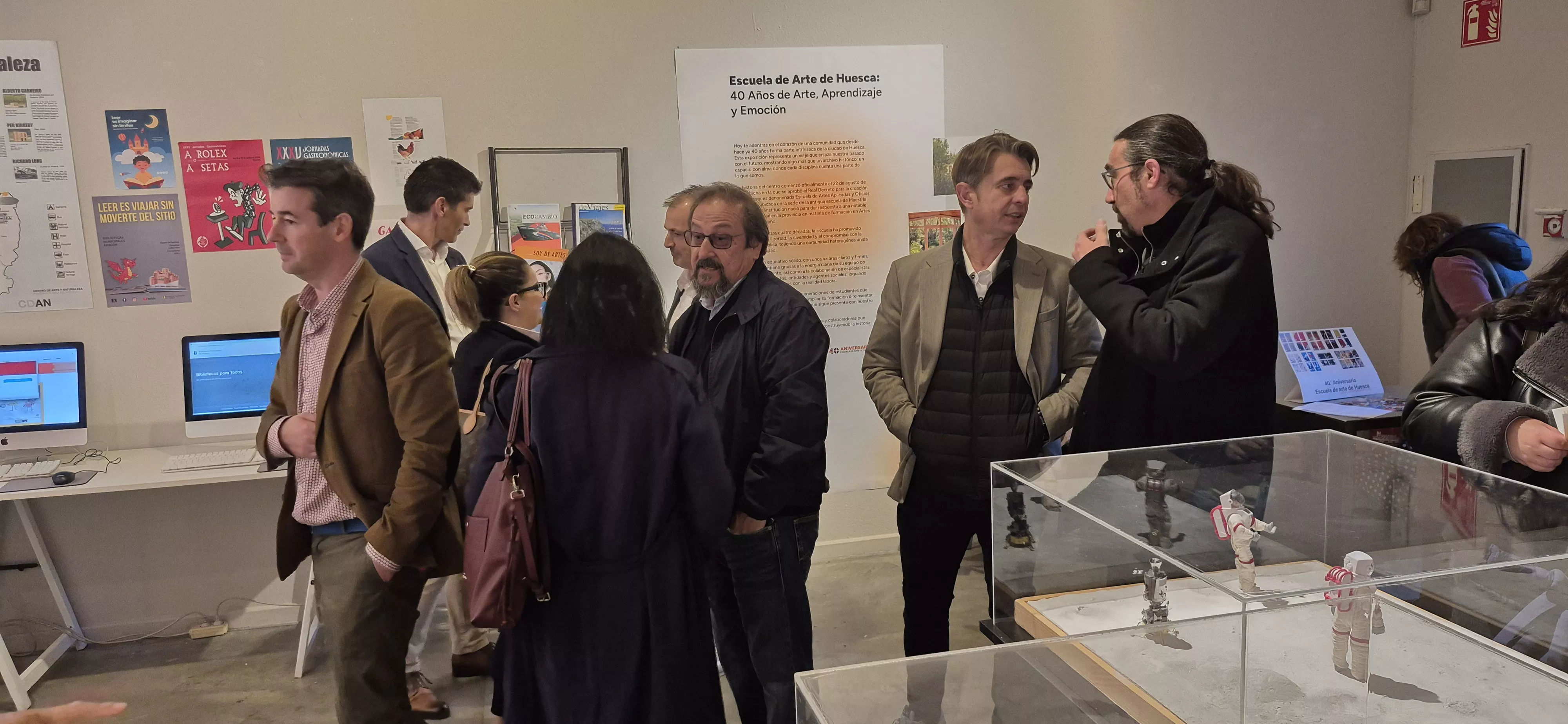 Exposición de los 40 años de la Escuela de Arte de Huesca. Foto Myriam Martínez
