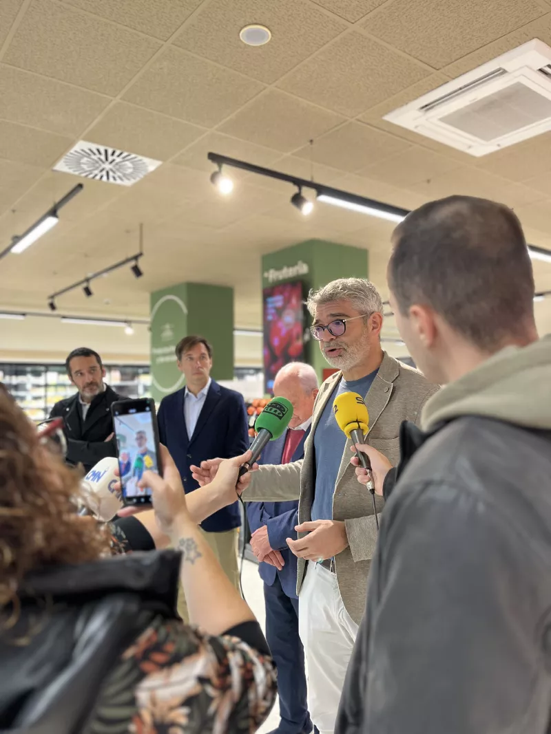 Agustín Cabrero, en la presentación de la alianza con Ecocinca y Torribas