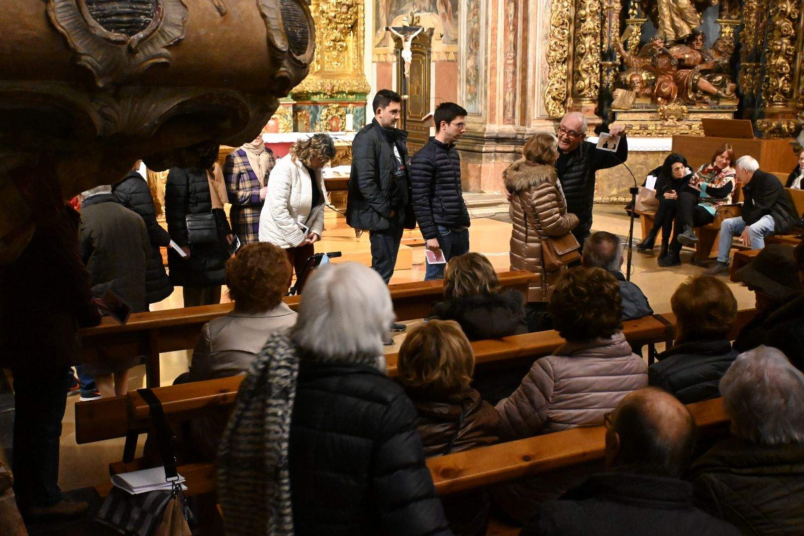 Última jornada de los ejercicios espirituales de Ángel Pérez en Huesca. Foto: Carlos Jalle
