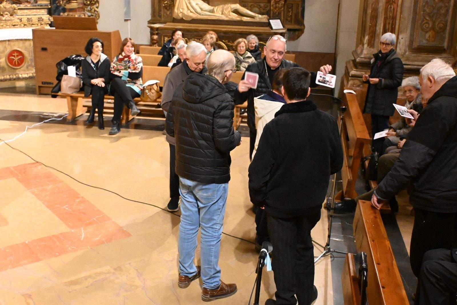 Última jornada de los ejercicios espirituales de Ángel Pérez en Huesca. Foto: Carlos Jalle