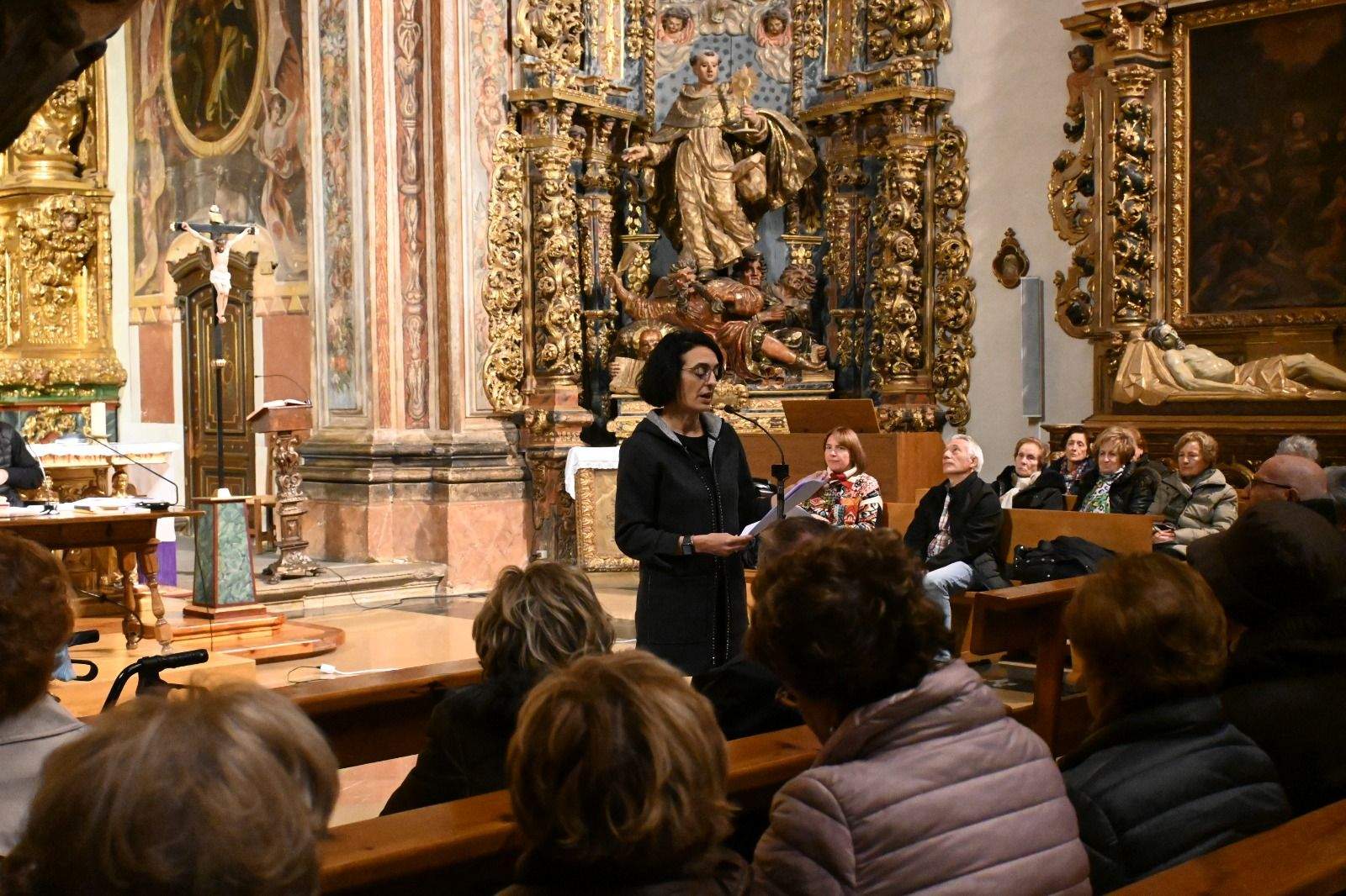 Última jornada de los ejercicios espirituales de Ángel Pérez en Huesca. Foto: Carlos Jalle