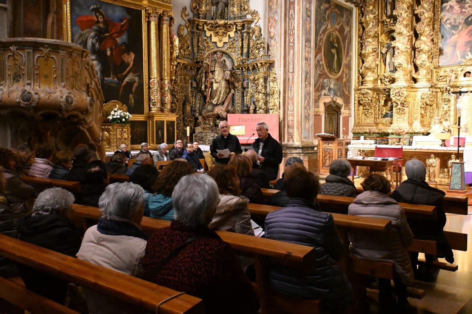 Última jornada de los ejercicios espirituales de Ángel Pérez en Huesca. Foto: Carlos Jalle