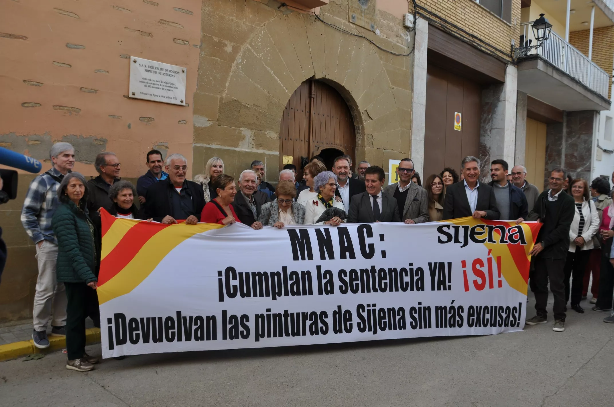 Sijena Sí conmemora el 90 años del arranque de las pinturas de Sijena.