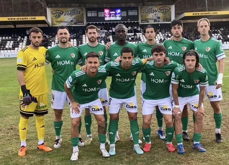 Once del Barbastro ante el Tudelano.