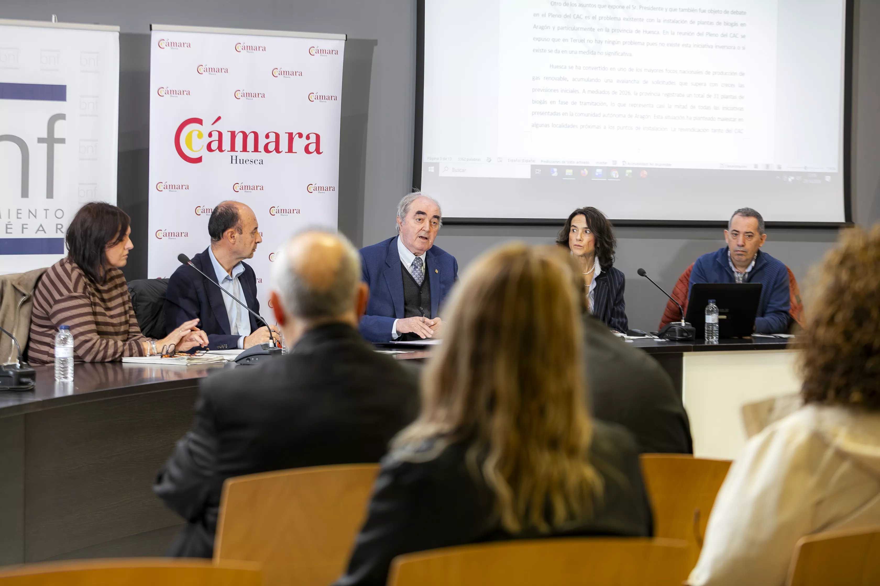 Jornada de la Cámara de Comercio de Huesca celebrada en Binéfar