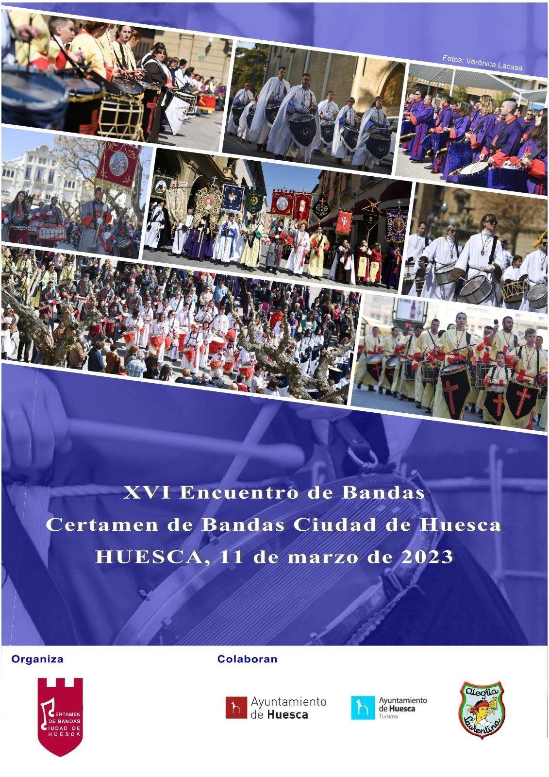 Cartel del Encuentro de Bandas Ciudad de Huesca