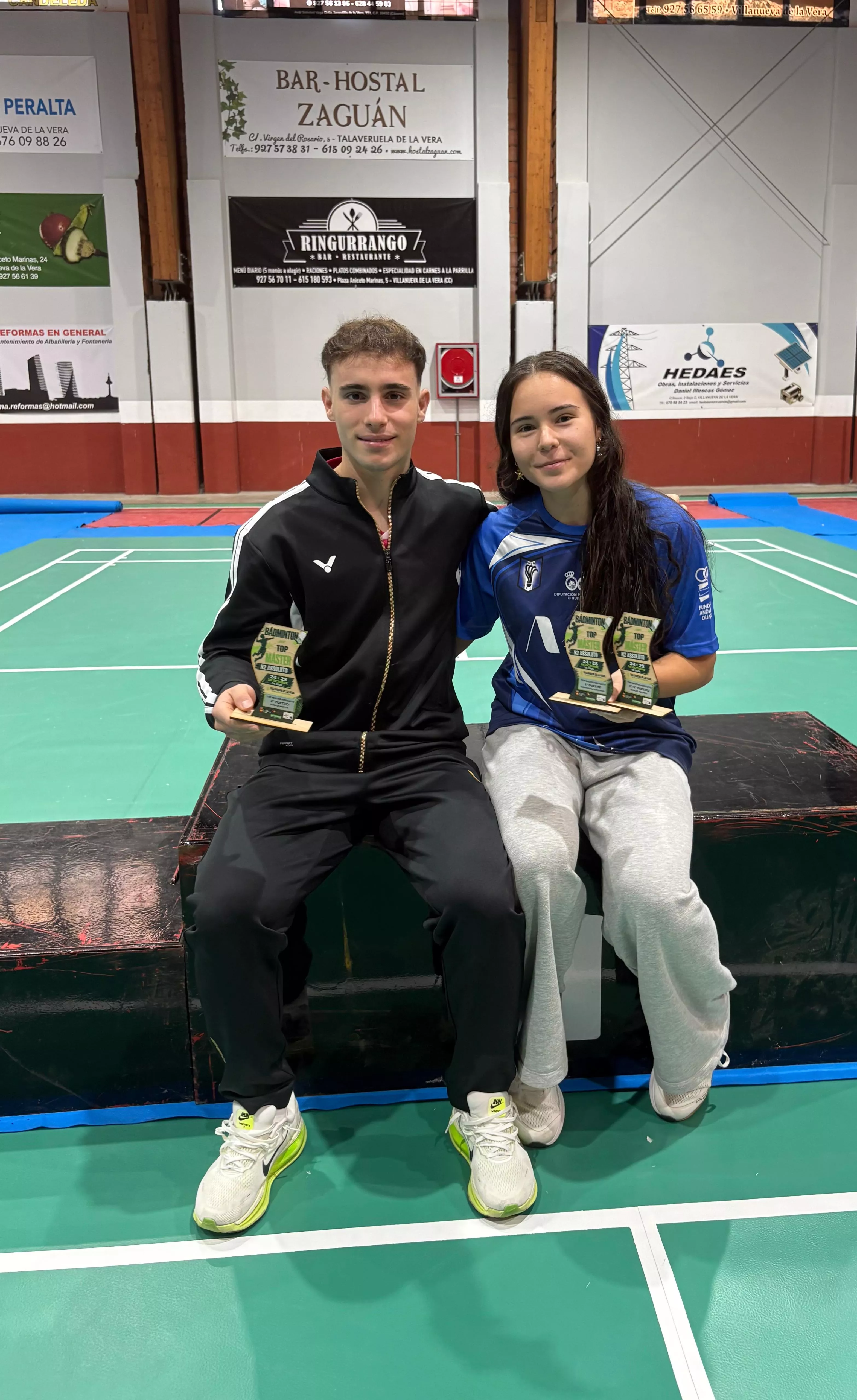 Alejandro Gállego y Cristina Teruel, triunfadores en Extremadura.