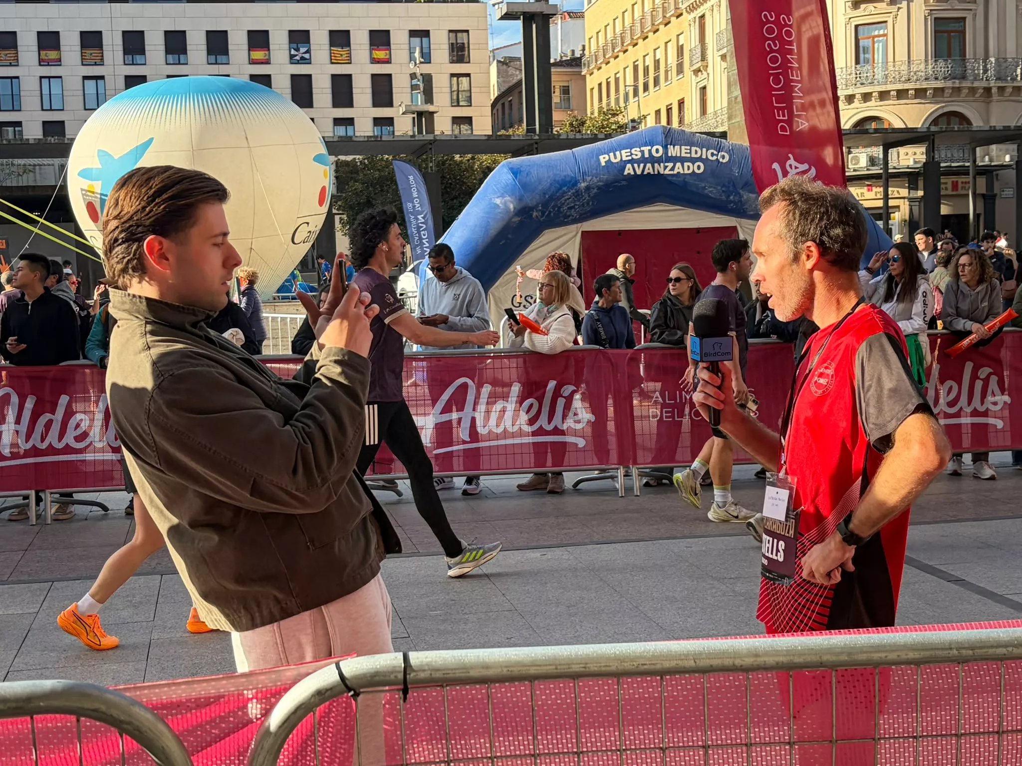 Javier Castells tras la 10K Zaragoza.