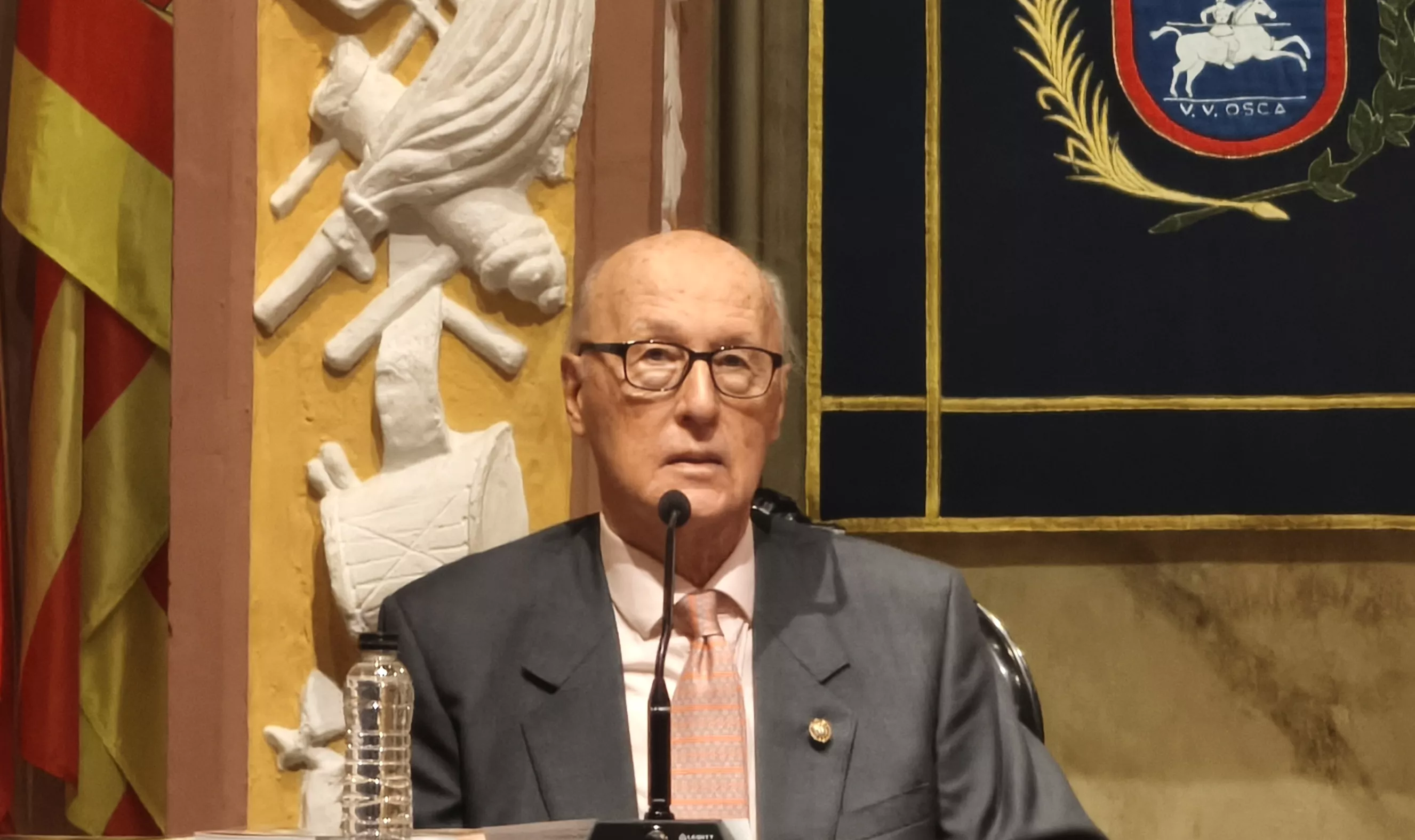 Presentación del libro de Joaquín Abos en el Colegio Imperial de Santiago. Foto María José Sampietro Brosed