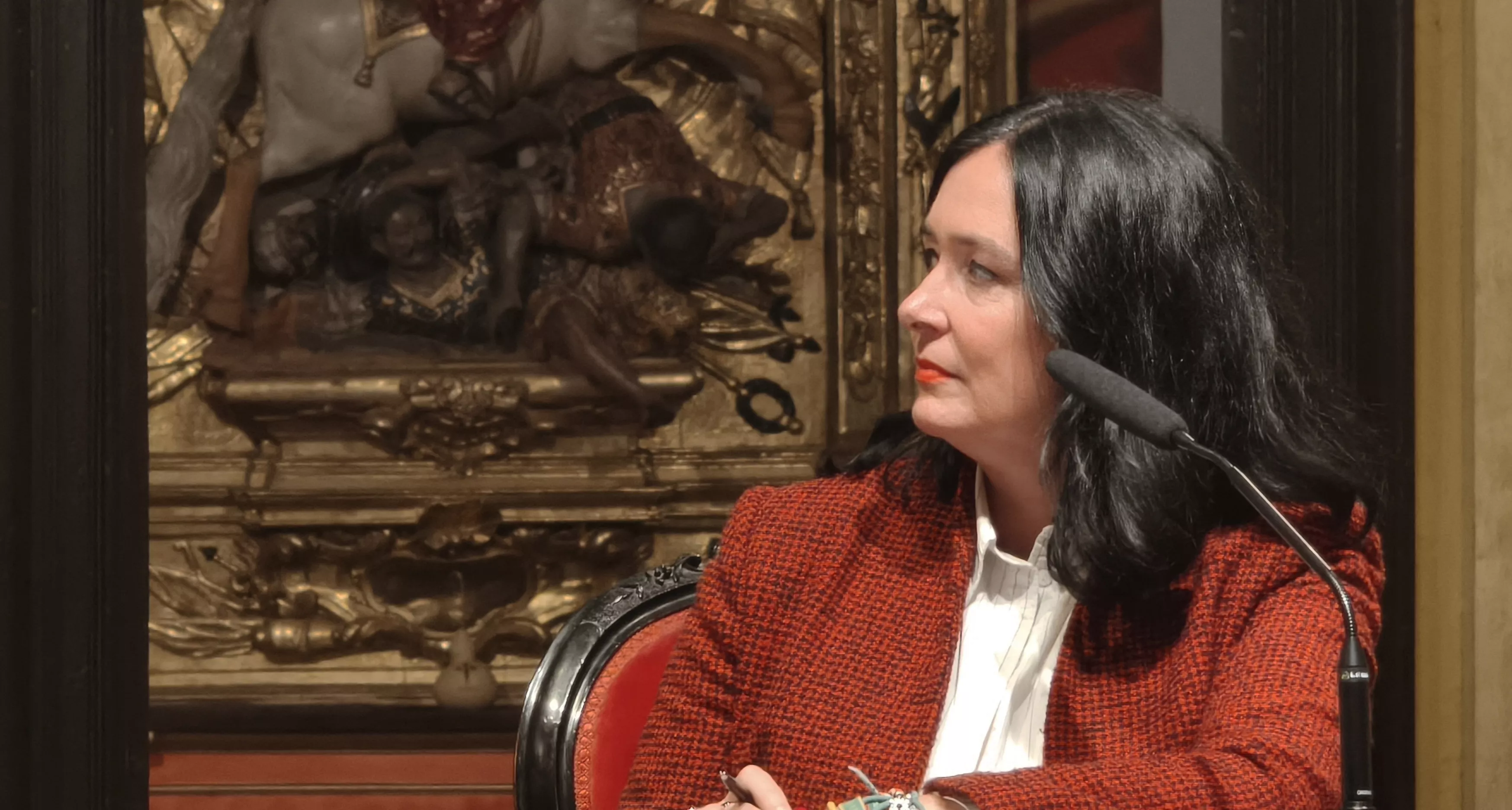 Presentación del libro de Joaquín Abos en el Colegio Imperial de Santiago. Foto María José Sampietro Brosed