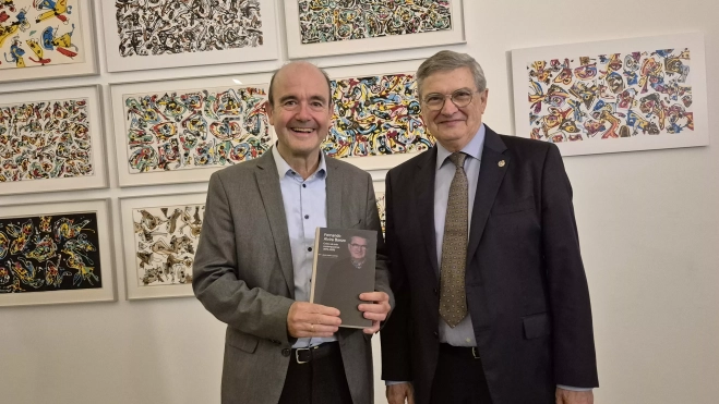 Jesús Pedro Lorente y Fernando Alvira. Foto Myriam Martínez Jesús Pedro Lorente y Fernando Alvira. Foto Myriam Martínez