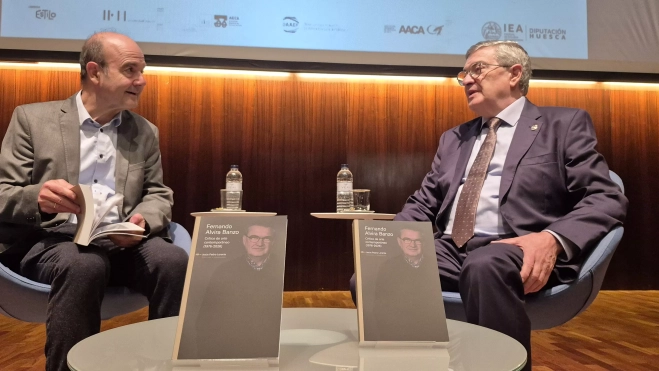 Jesús Pedro Lorente y Fernando Alvira. Foto Myriam Martínez Jesús Pedro Lorente y Fernando Alvira. Foto Myriam Martínez