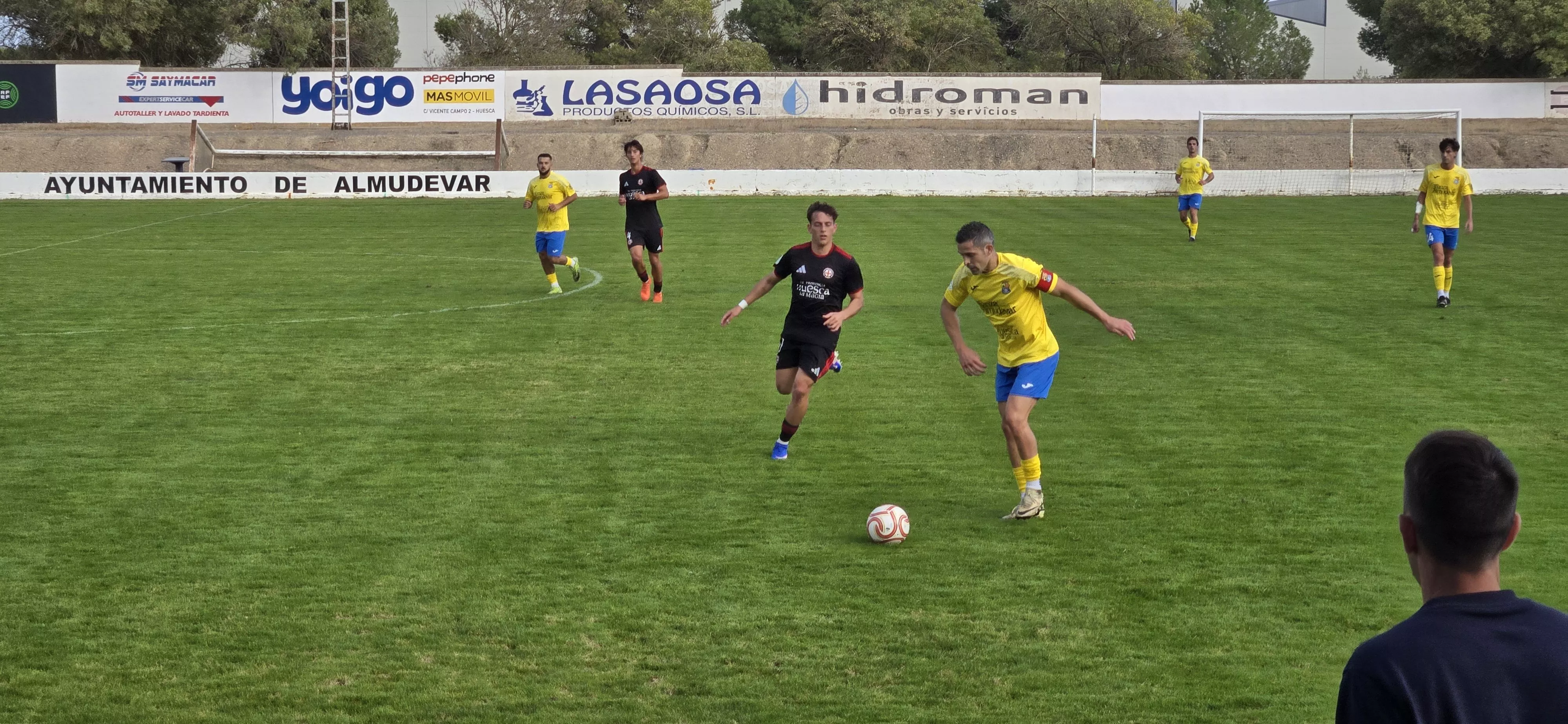 Foto de archivo de un partido del Almudévar. Foto: AD Almudévar