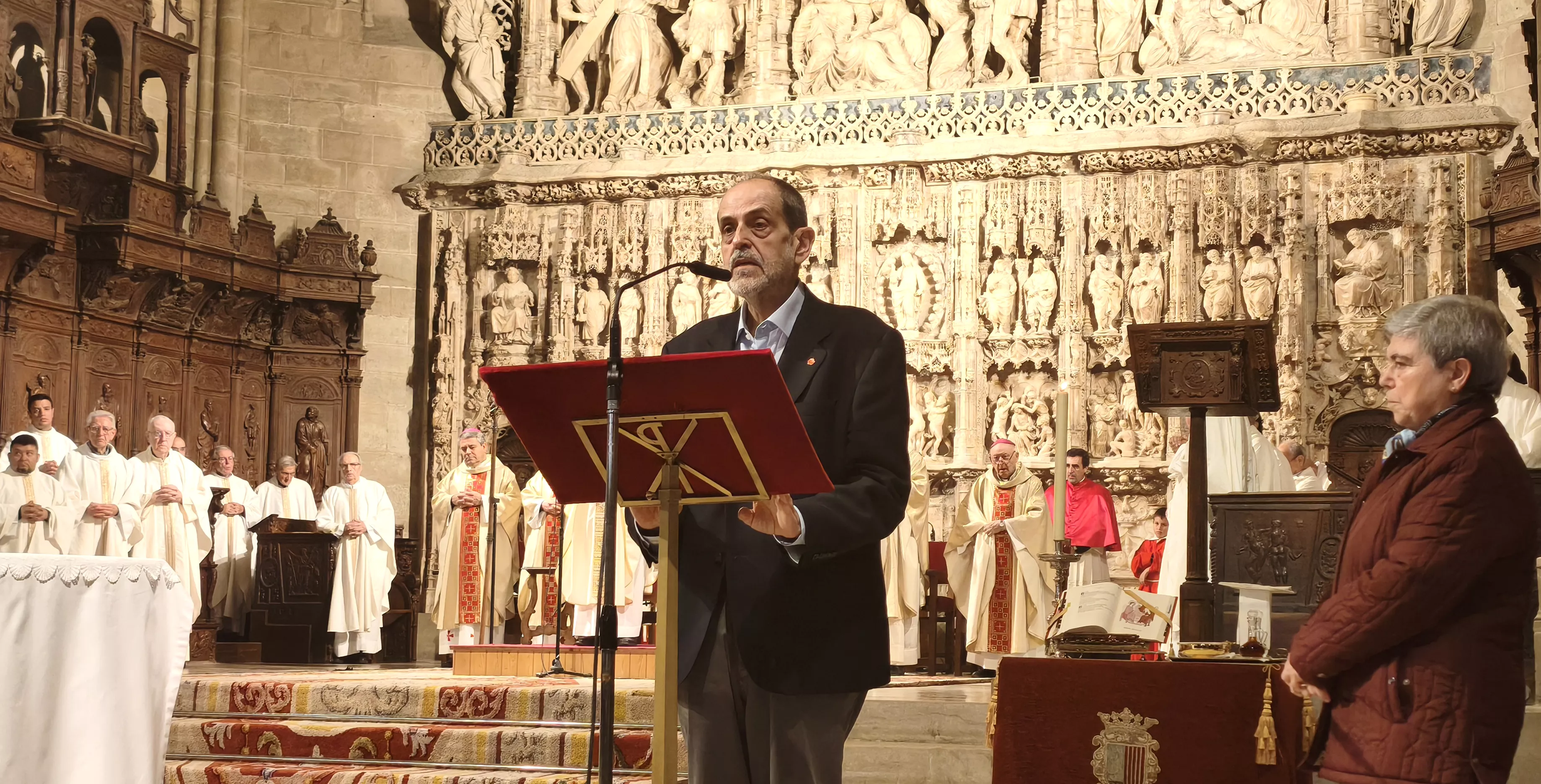 Eucaristía en sufragio por don Javier Osés en la Catedral de Huesca. Foto María José Sampietro Brosed