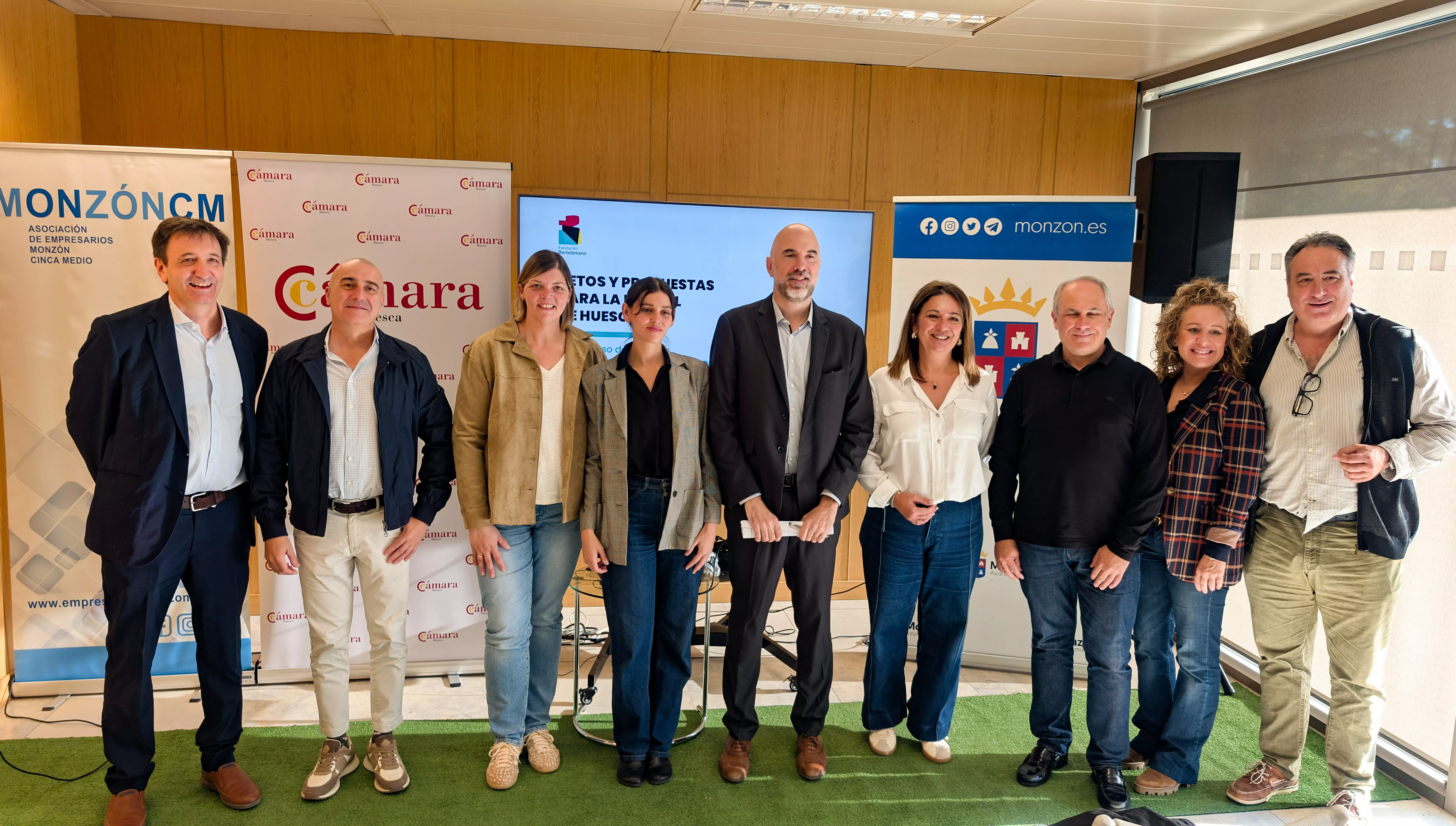 Representantes de Cámara y Bertelsmann en la presentación del estudio de FP Dual