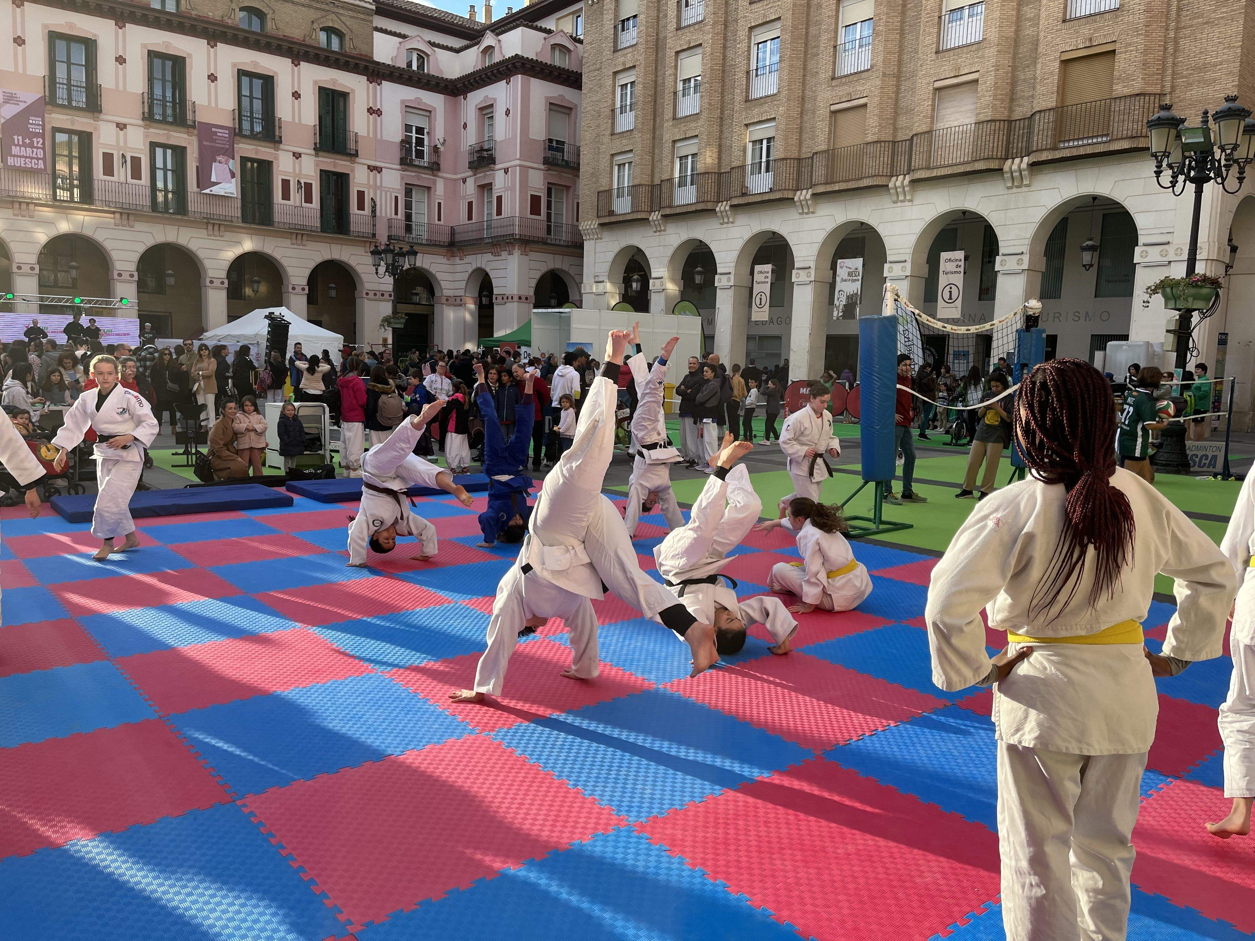 Judo sobre el tatami. Foto: A. Mora