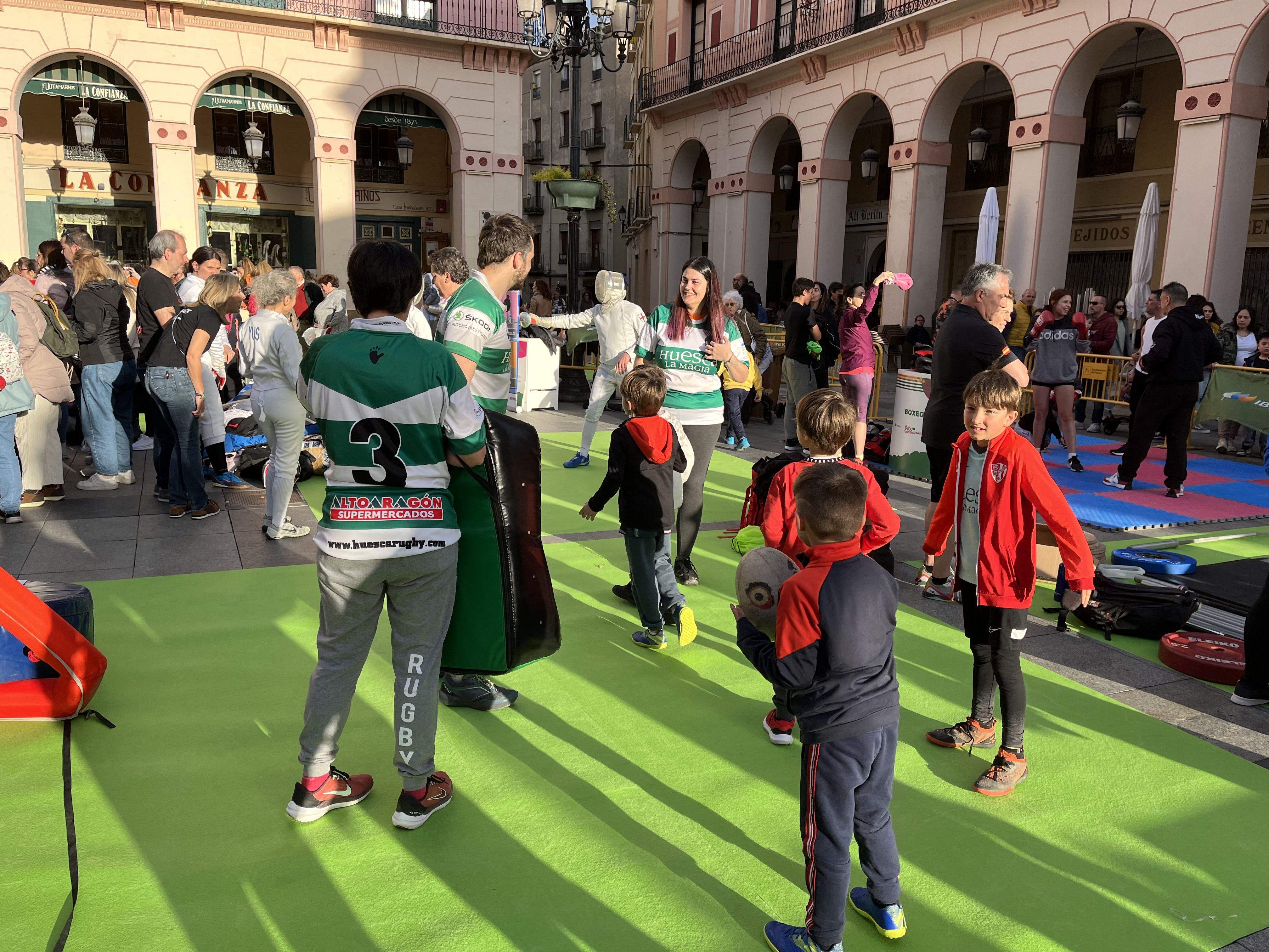 Los más pequeños se adentran en el rugby. Foto: A. M