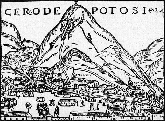 Ilustración del Cerro de Potosí