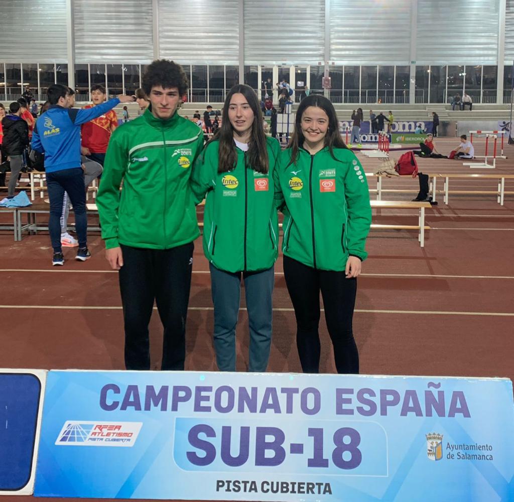 Amets Mora, Lucía Azón y Alba Marín