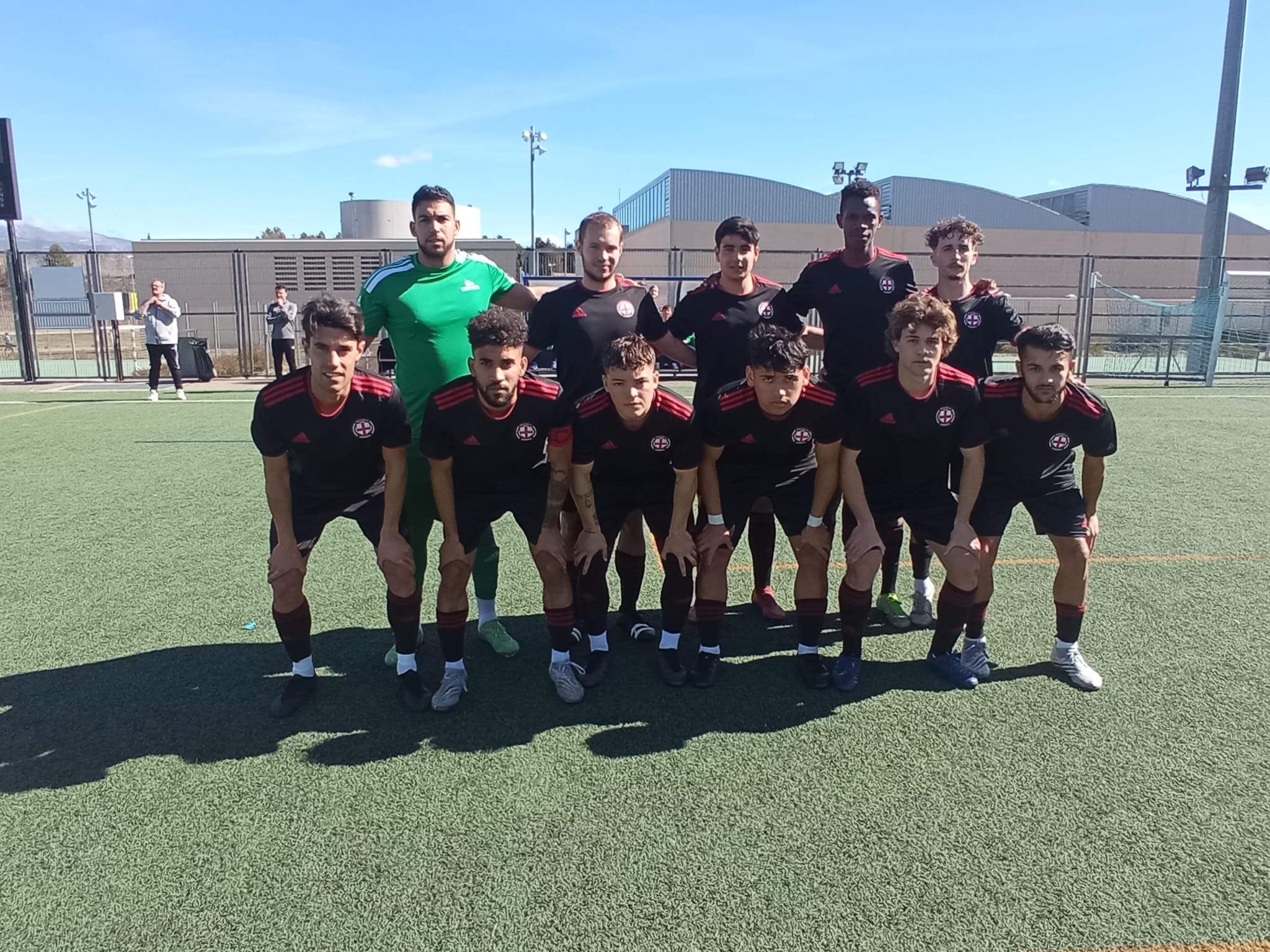 Once del Internacional de Huesca en la victoria frente al API. Foto: Inter de Huesca