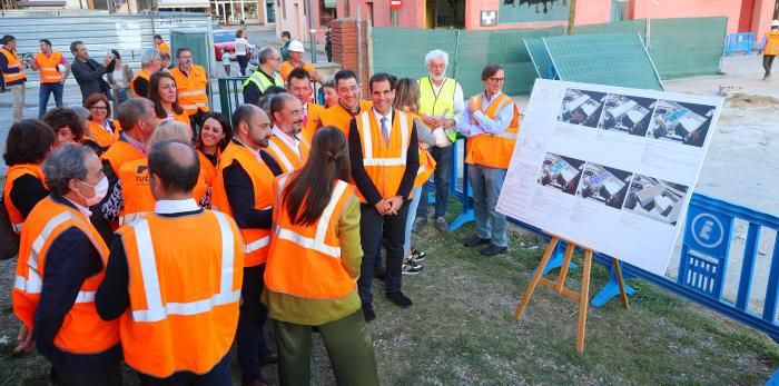 Obras del nuevo centro de salud de Barbastro. Foto DGA