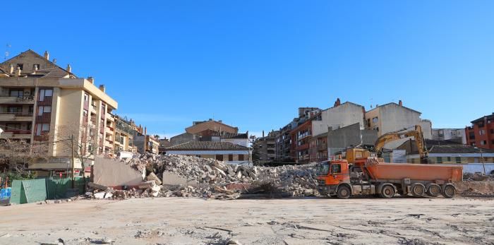 Obras del nuevo centro de salud de Barbastro. Foto DGA