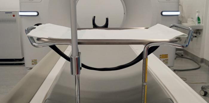 Obras del nuevo centro de salud de Barbastro. Foto DGA