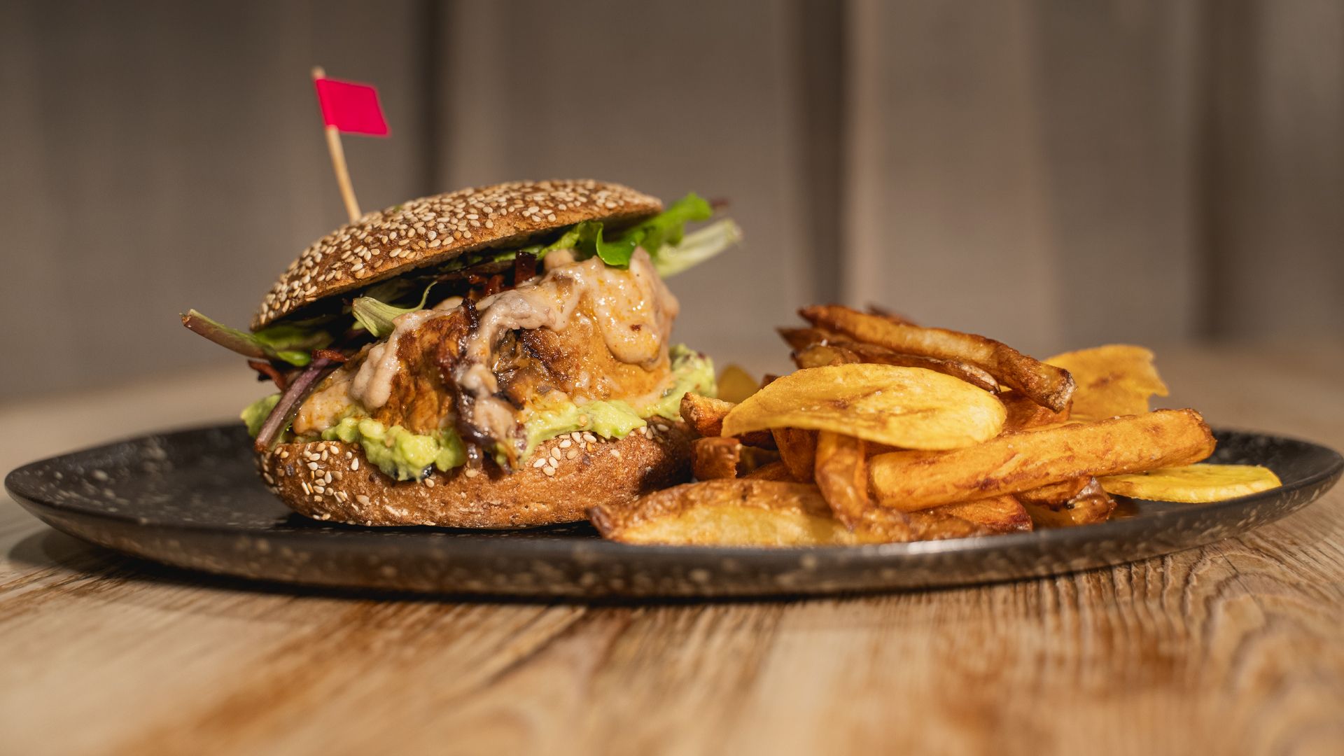 Hamburguesa de Villa México en la Huesca Food Fest