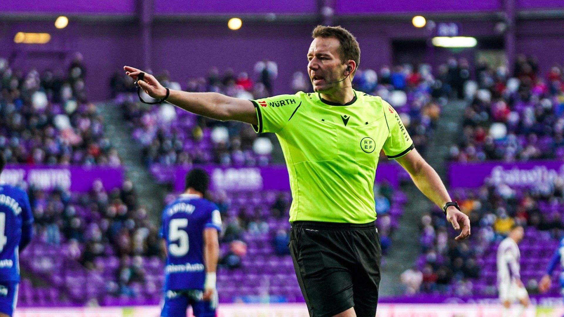 López Toca será el árbitro del derbi aragonés. Foto: Real Valladolid