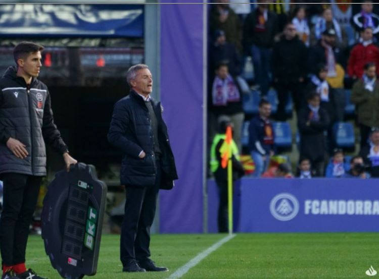 Fran Escribá, entrenador del Zaragoza. Foto LaLiga