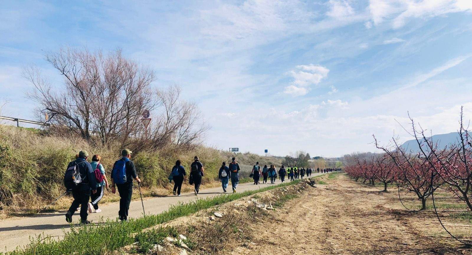 Ruta de la floración en Torrente de Cinca