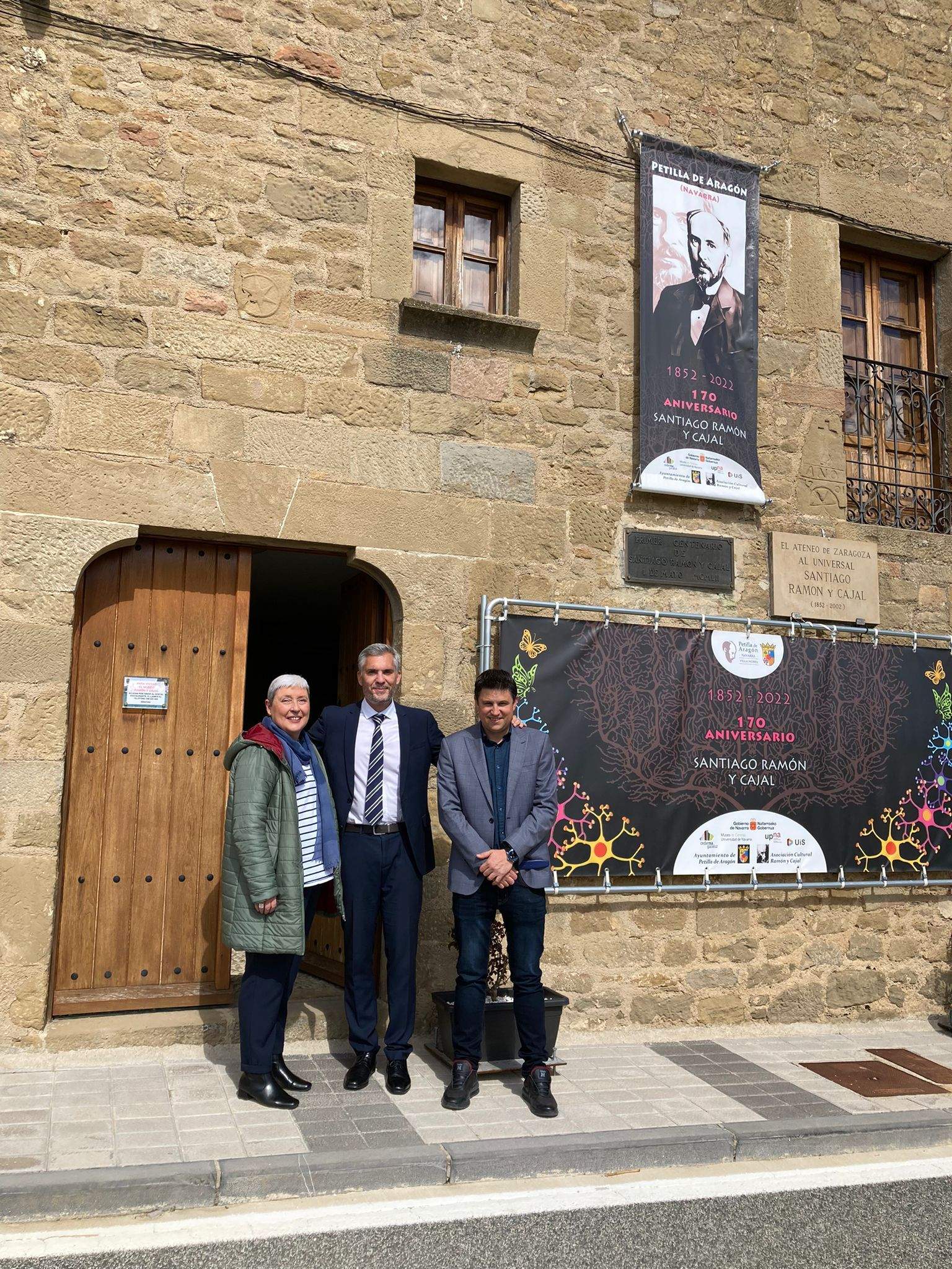 Ayerbe, en el nombramiento de Santiago Ramón y Cajal como Hijo Predilecto de Petilla de Aragón 