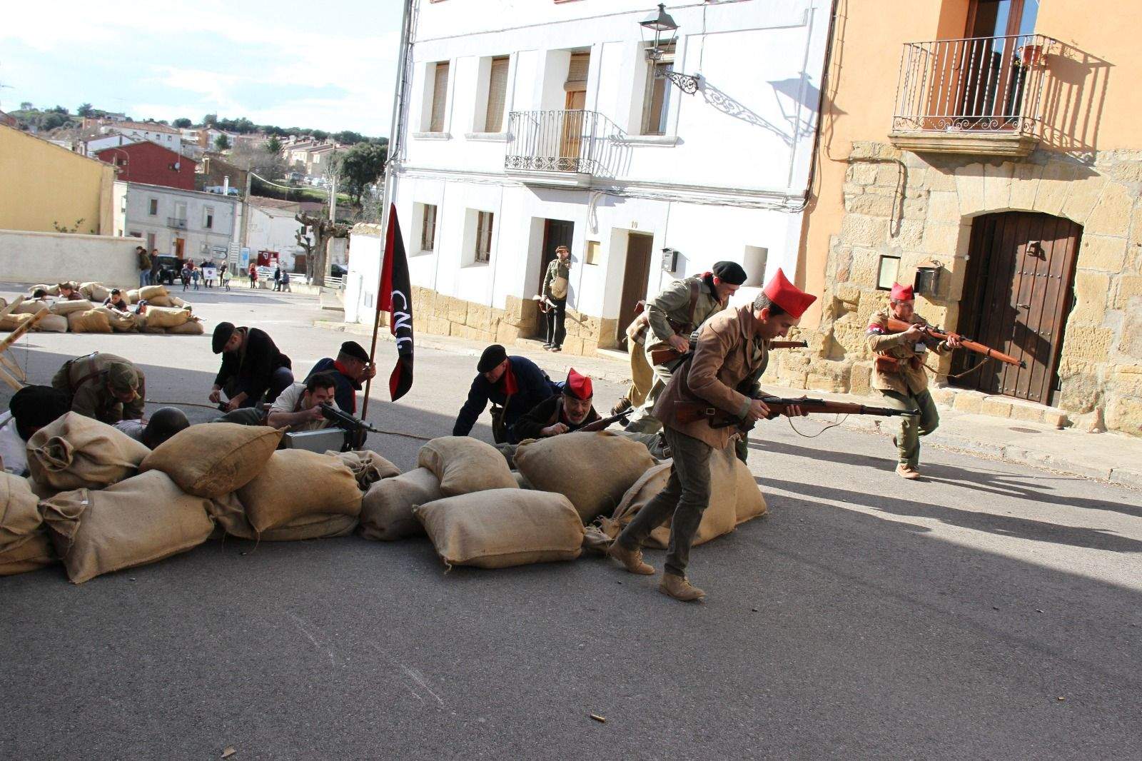 Imágen de una pasada edición de la recreación histórica en Siétamo. Foto Carlos Neofato 