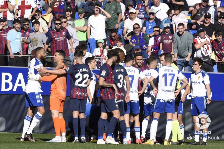 Derbi SD Huesca Real Zaragoza. Foto La Liga 