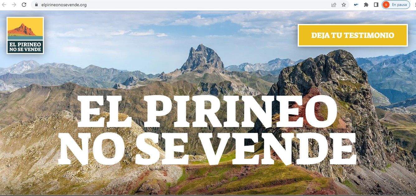Portal web de El Pirineo No se Vende